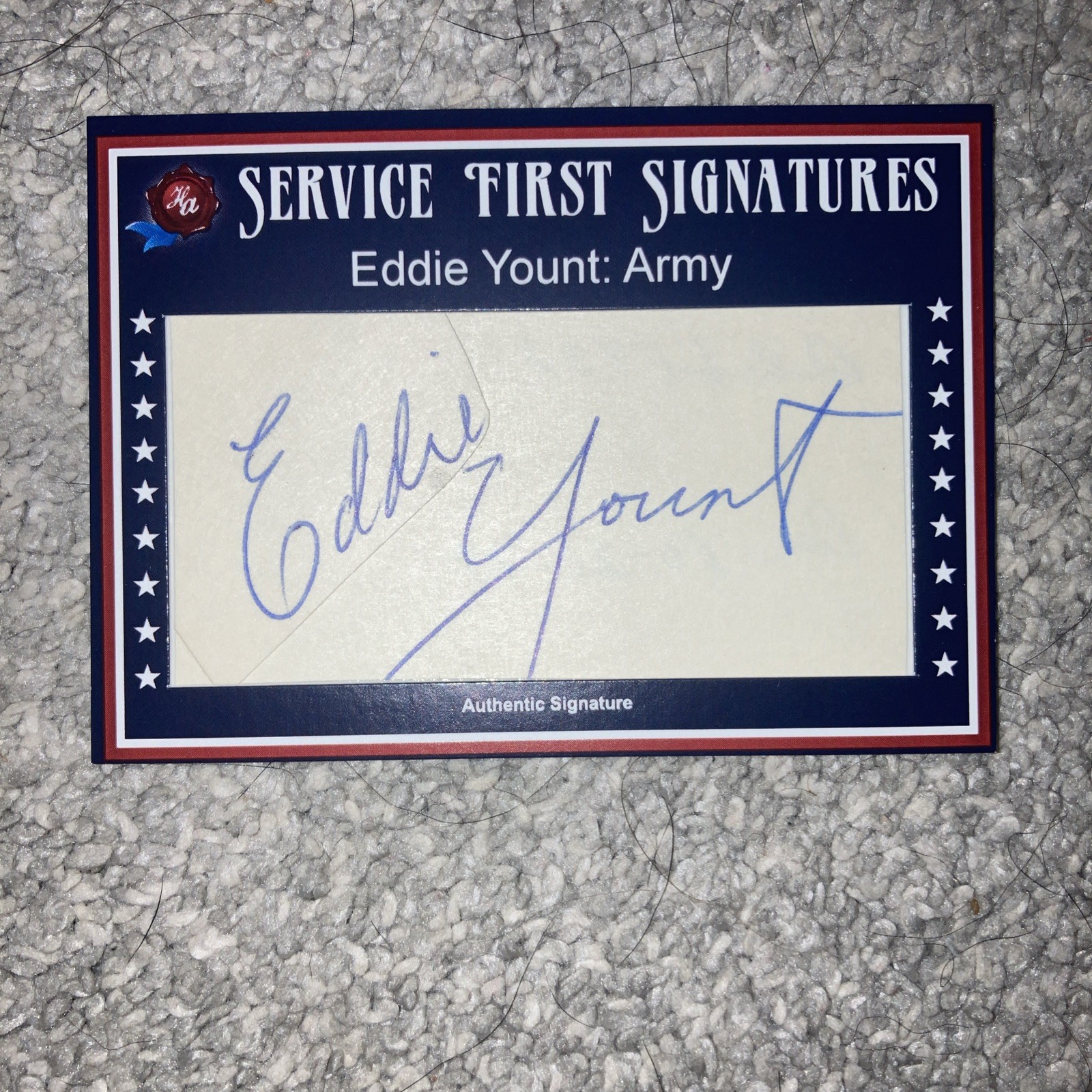 2021 Historic Autographs 1945 Service First Auto Eddie Yount /3 2021 Historic Autographs 1945 Service First Auto Eddie Yount /3