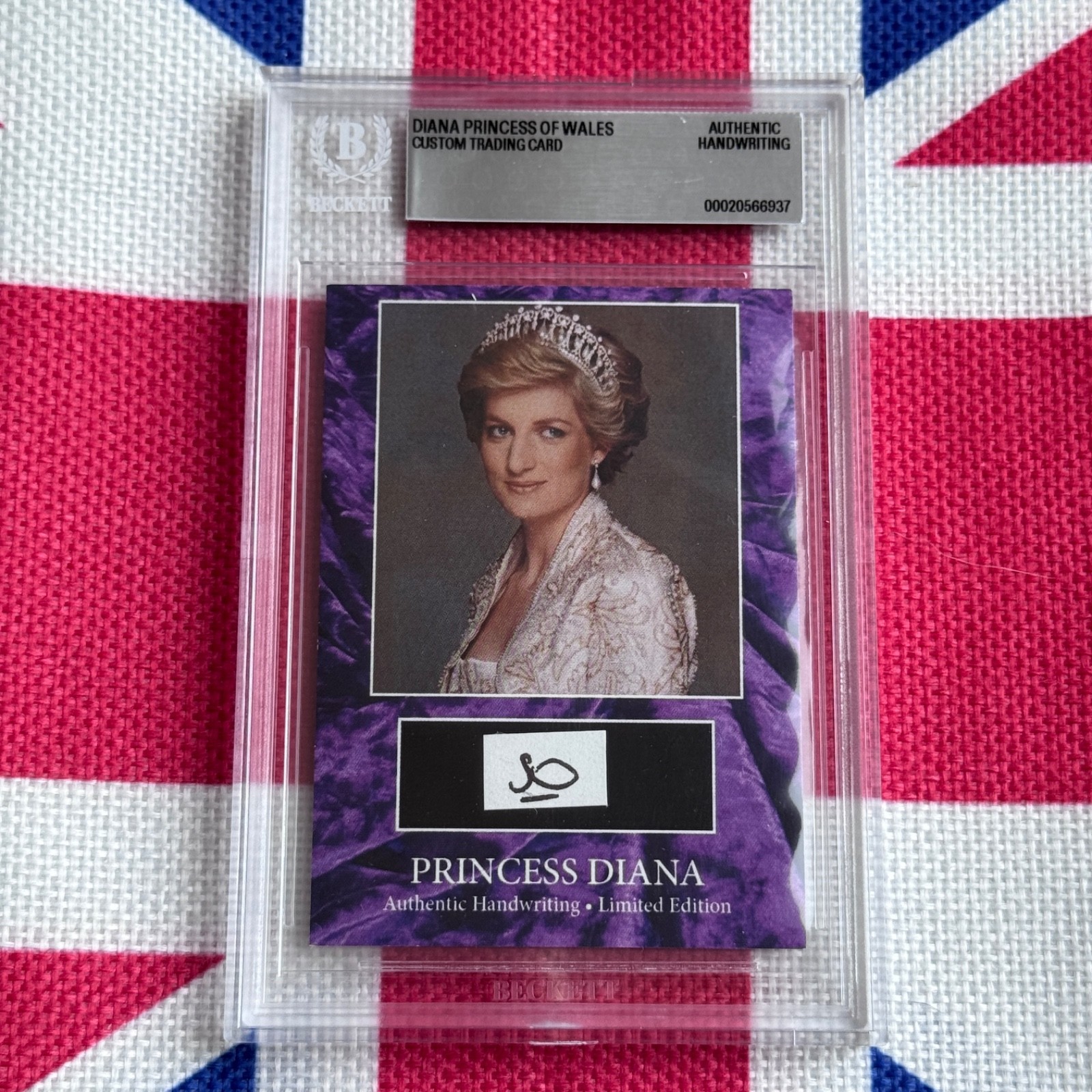 Princess Diana Handwritten Word Cut From a Beckett Autograph Letter Signed Princess Diana Handwritten Word Cut From a Beckett Autograph Letter Signed