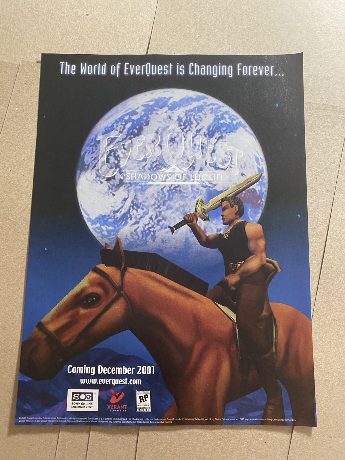 EverQuest Shadows of Luclin PC 2001 Sony Online Entertainment Print Ad Poster