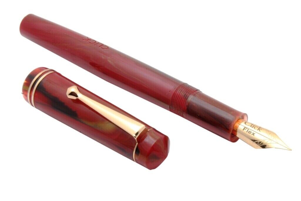 Set Of 5 Click Aristocrat Marble Fountain Pen 3in1 Ink Filling System Gold Trims Set Of 5 Click Aristocrat Marble Fountain Pen 3in1 Ink Filling System Gold Trims