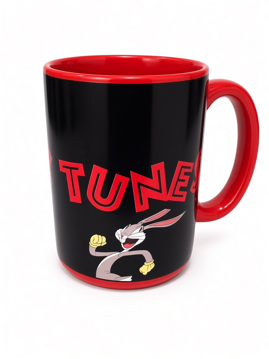 Zak Designs Looney Tunes Bugs Bunny Black Red Large Ceramic Coffee Mug Zak Designs Looney Tunes Bugs Bunny Black Red Large Ceramic Coffee Mug