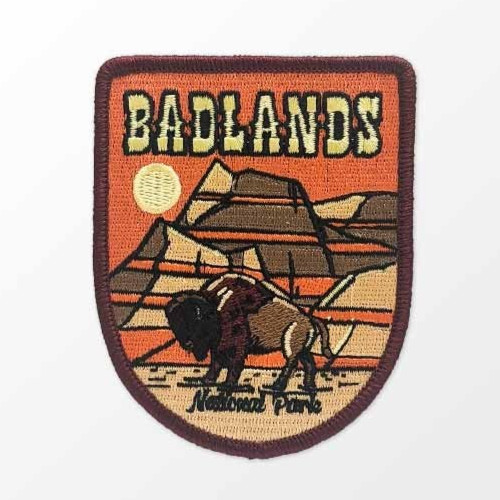 Badlands National Park Patch Iron-On Applique Souvenir Gift Badlands National Park Patch Iron-On Applique Souvenir Gift