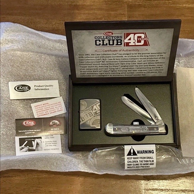 Case Collectors Club 40 Years Trapper Only 250 Made Case Collectors Club 40 Years Trapper Only 250 Made
