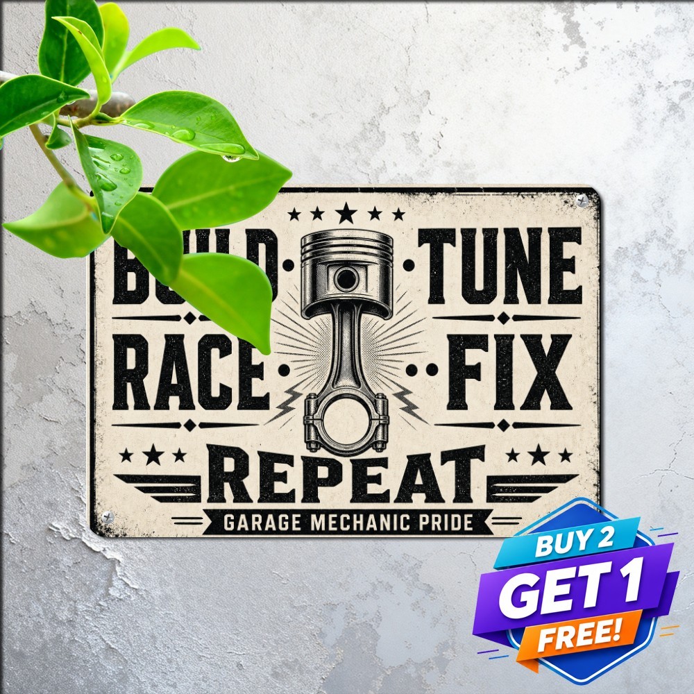 Mechanic Workshop Enthusiast Sign Vintage Auto Repair Garage Metal Tin Plaque Mechanic Workshop Enthusiast Sign Vintage Auto Repair Garage Metal Tin Plaque