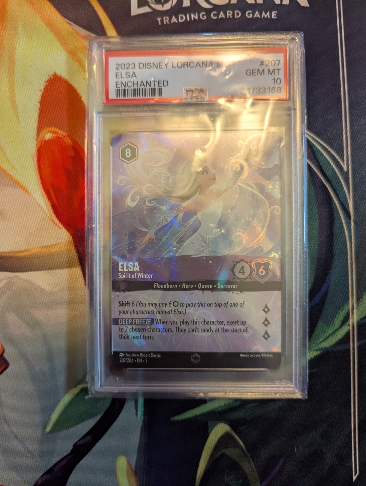 Elsa Spirit of Winter Enchanted PSA 10 Lorcana EN-1