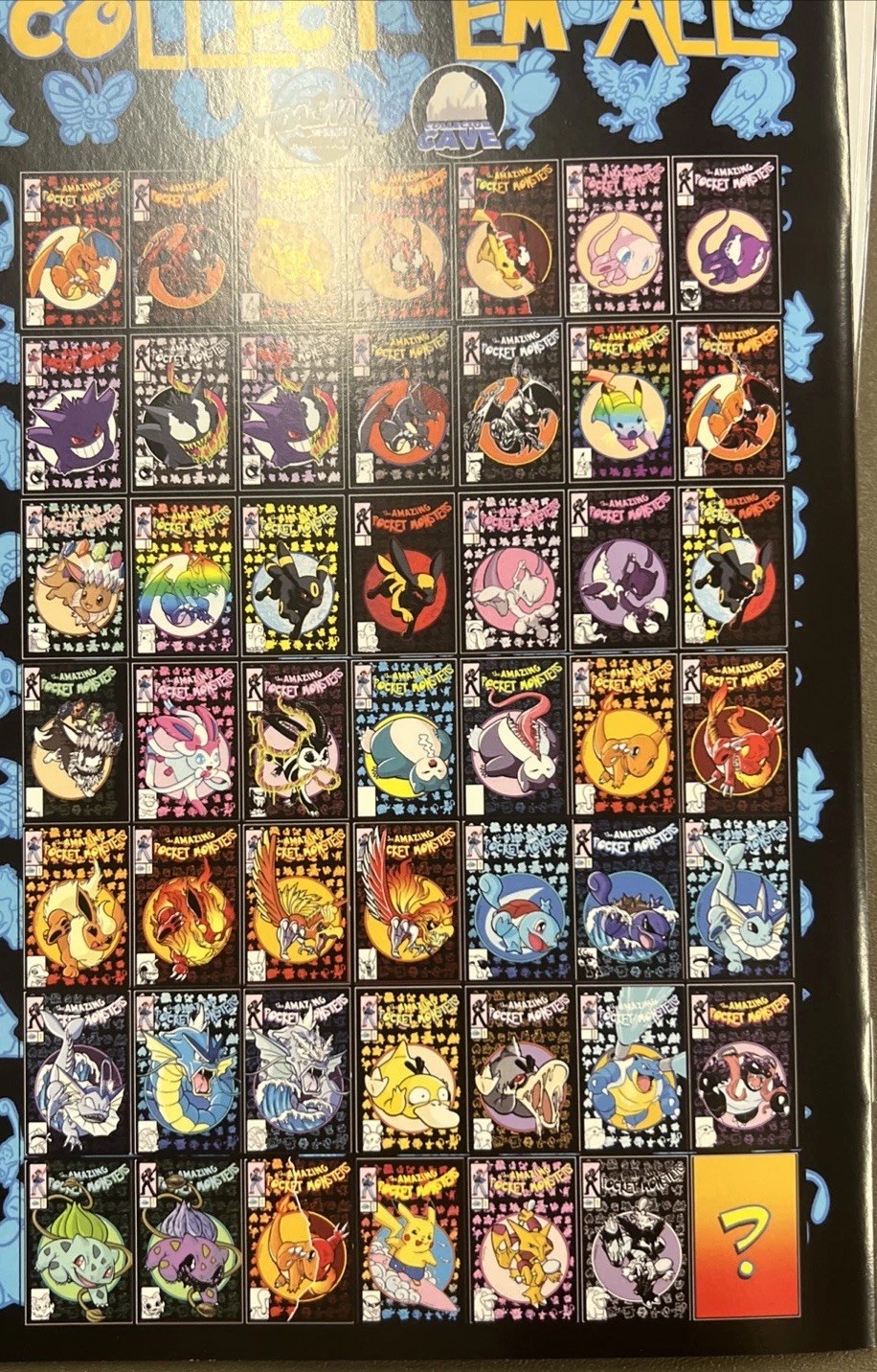 THE AMAZING POCKET MONSTERS  VENOMIZED EMBOSSED FOIL VARIANT W/CustomCOA 138/151
