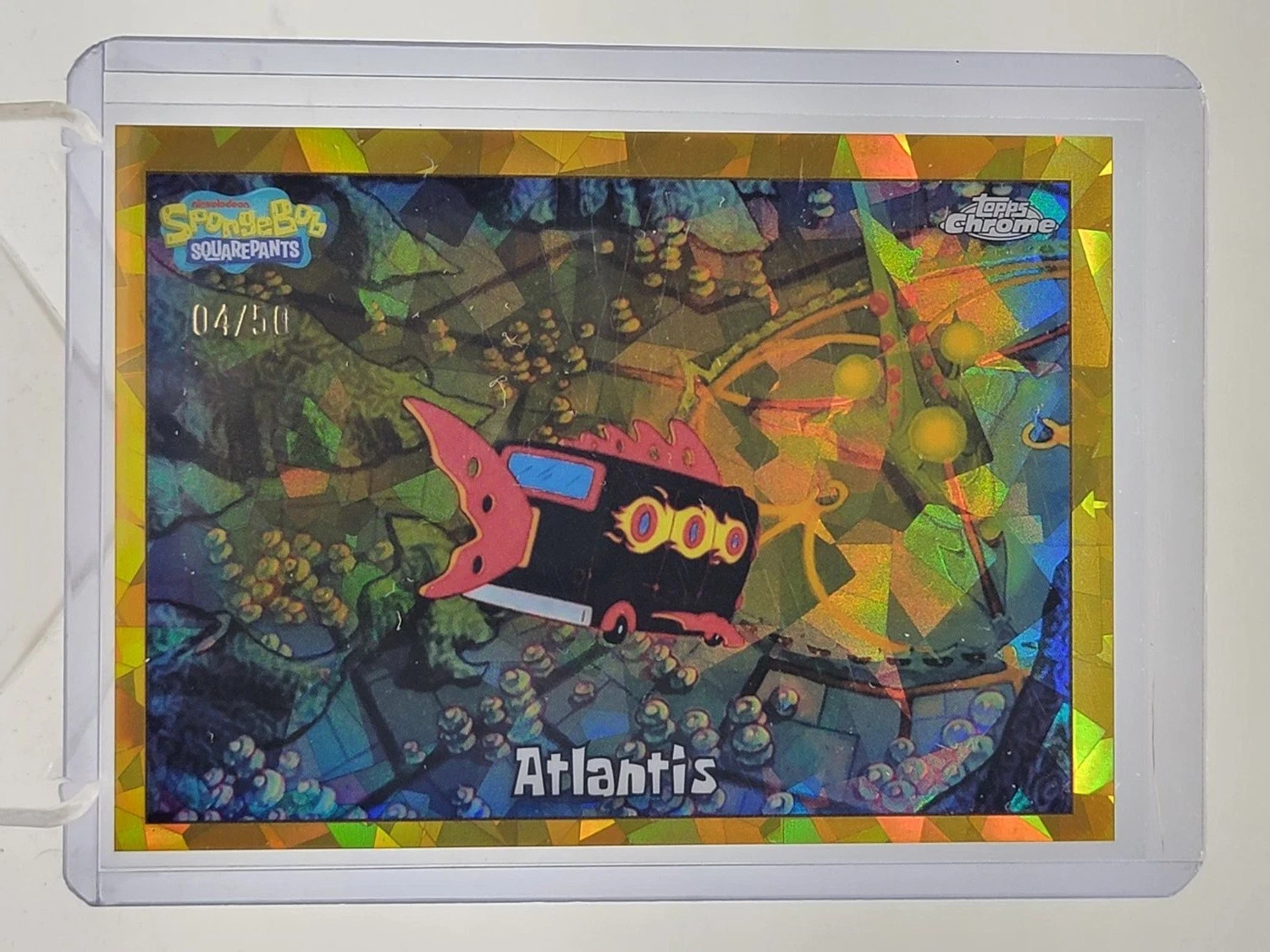 ATLANTIS 2025 TOPPS CHROME SAPPHIRE SPONGEBOB GOLD REFRACTOR /50 Atlantis #111 ATLANTIS 2025 TOPPS CHROME SAPPHIRE SPONGEBOB GOLD REFRACTOR /50 Atlantis #111