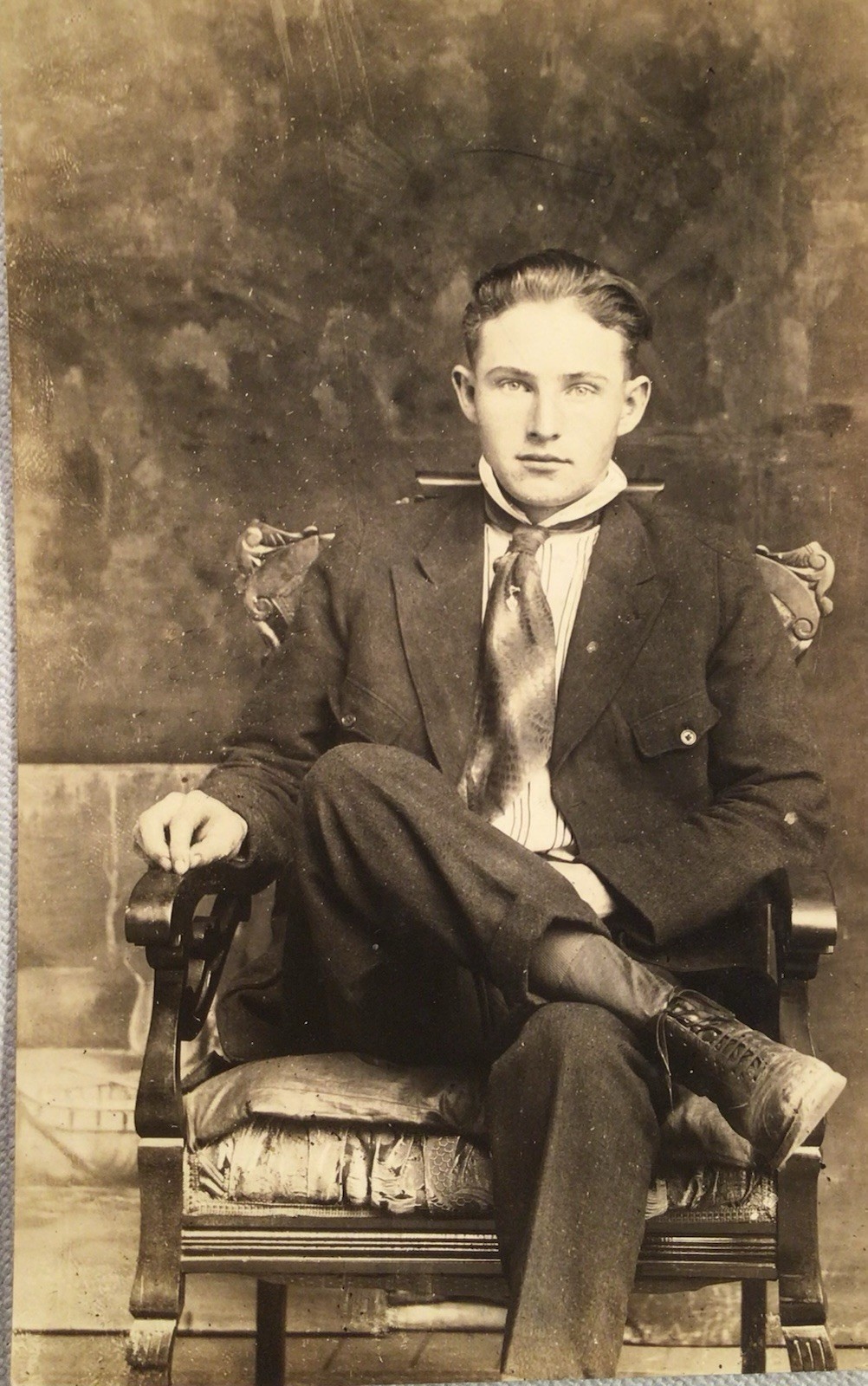 1910’s RPPC PHOTO Handsome Young Man Seated Edwardian Postcard Antique 1910’s RPPC PHOTO Handsome Young Man Seated Edwardian Postcard Antique