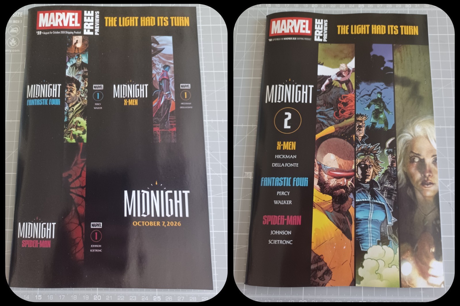 Marvel Previews 59 & 60 All 3 Midnight Title Previews For Issue 1 & 2 Marvel Previews 59 & 60 All 3 Midnight Title Previews For Issue 1 & 2