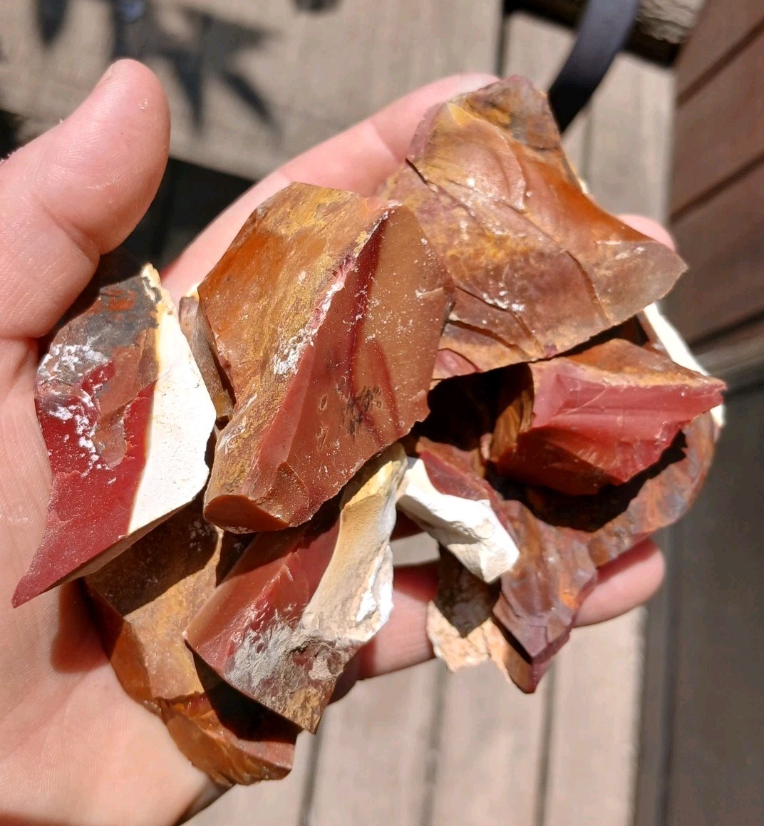 Genuine Australian Mookaite Pieces Chunks Australia Outback Knapping