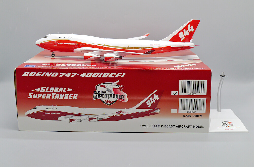 JC Wings XX20068 Global Super Tanker 747-400BCF N744ST Diecast 1/200 Jet Model JC Wings XX20068 Global Super Tanker 747-400BCF N744ST Diecast 1/200 Jet Model