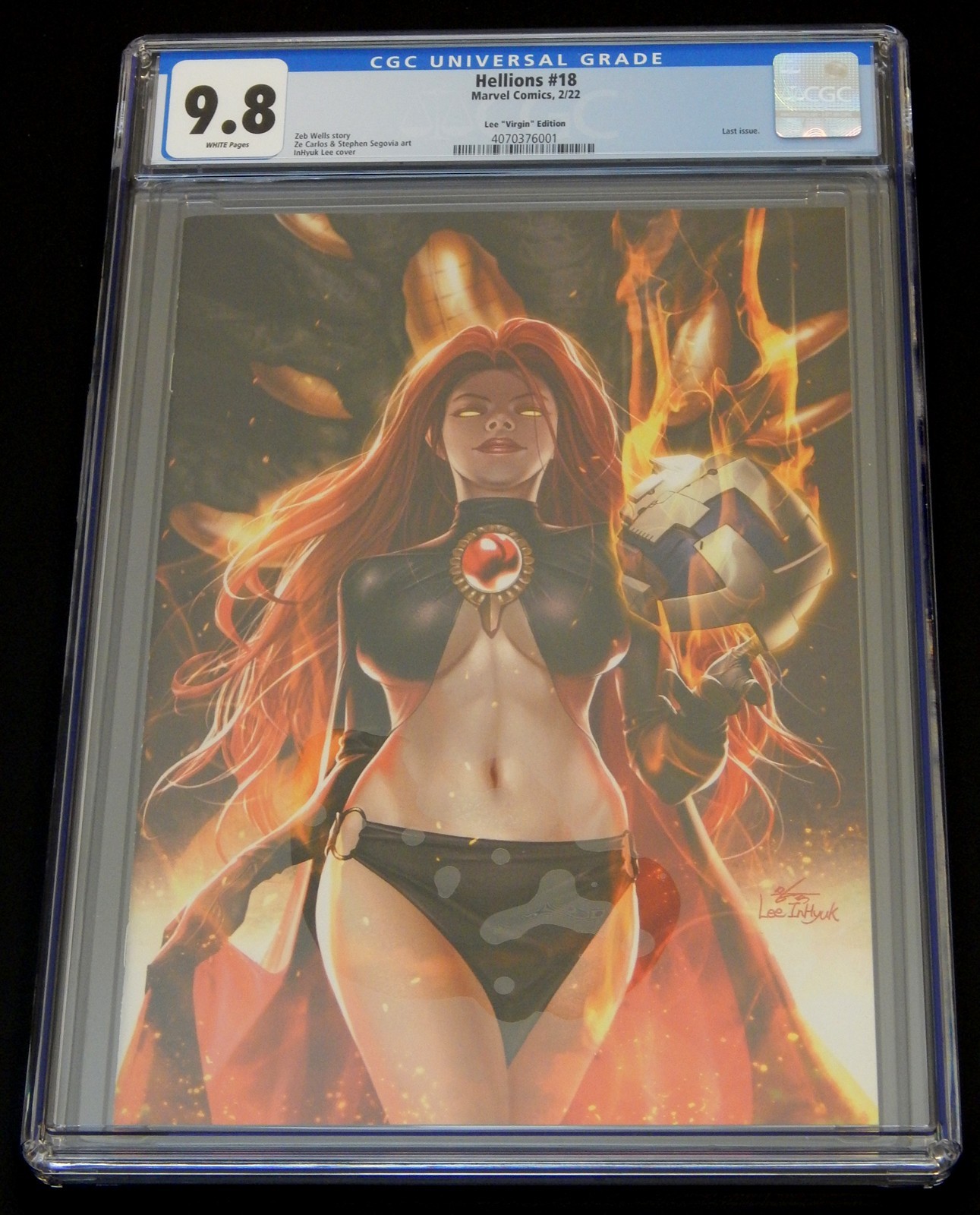 Hellions #18 CGC 9.8 Lee Virgin Variant 1:500 Goblin Queen Madelyne Pryor WhtPgs Hellions #18 CGC 9.8 Lee Virgin Variant 1:500 Goblin Queen Madelyne Pryor WhtPgs
