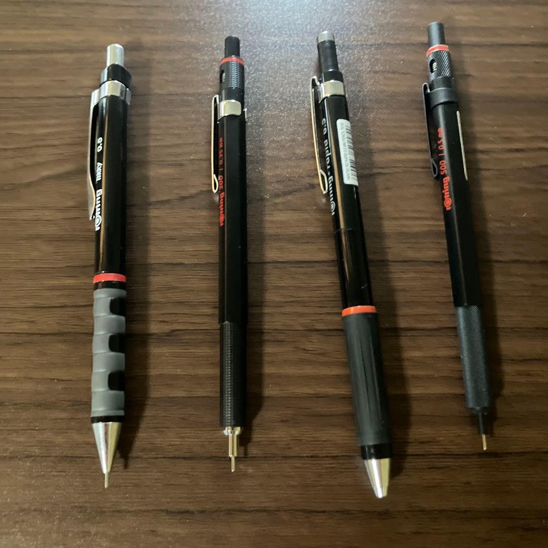 rotring mechanical pencil set of 4 rotring mechanical pencil set of 4