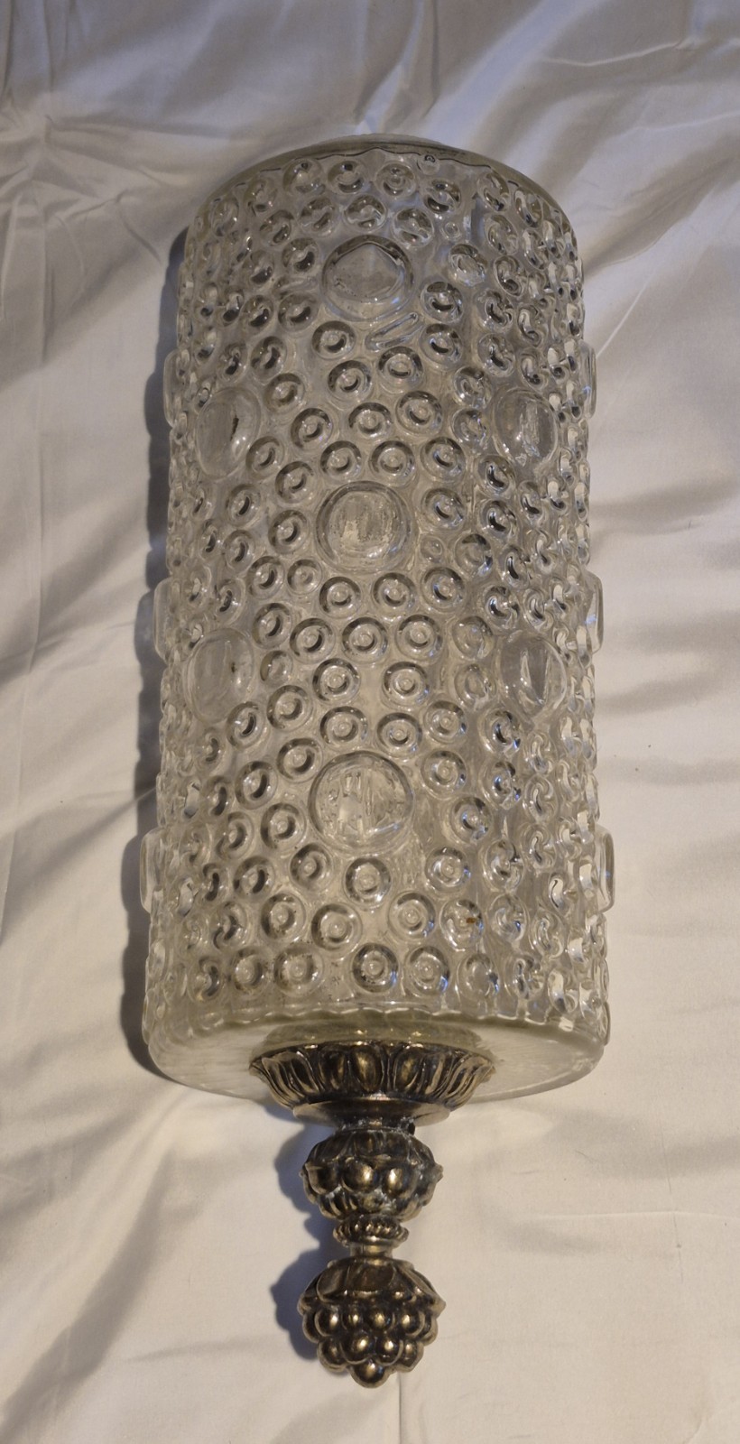 Vintage MCM Bubble Glass Light Shade Vintage MCM Bubble Glass Light Shade