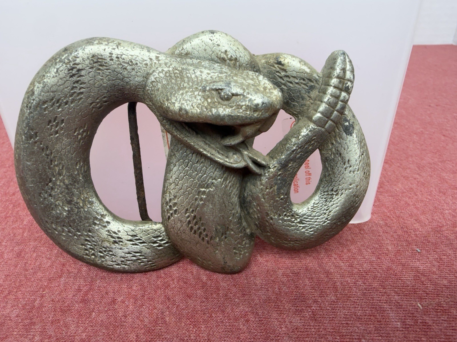 VTG Rattlesnake Snake Belt Buckle #1962 Great American Products 1991 Made in USA VTG Rattlesnake Snake Belt Buckle #1962 Great American Products 1991 Made in USA