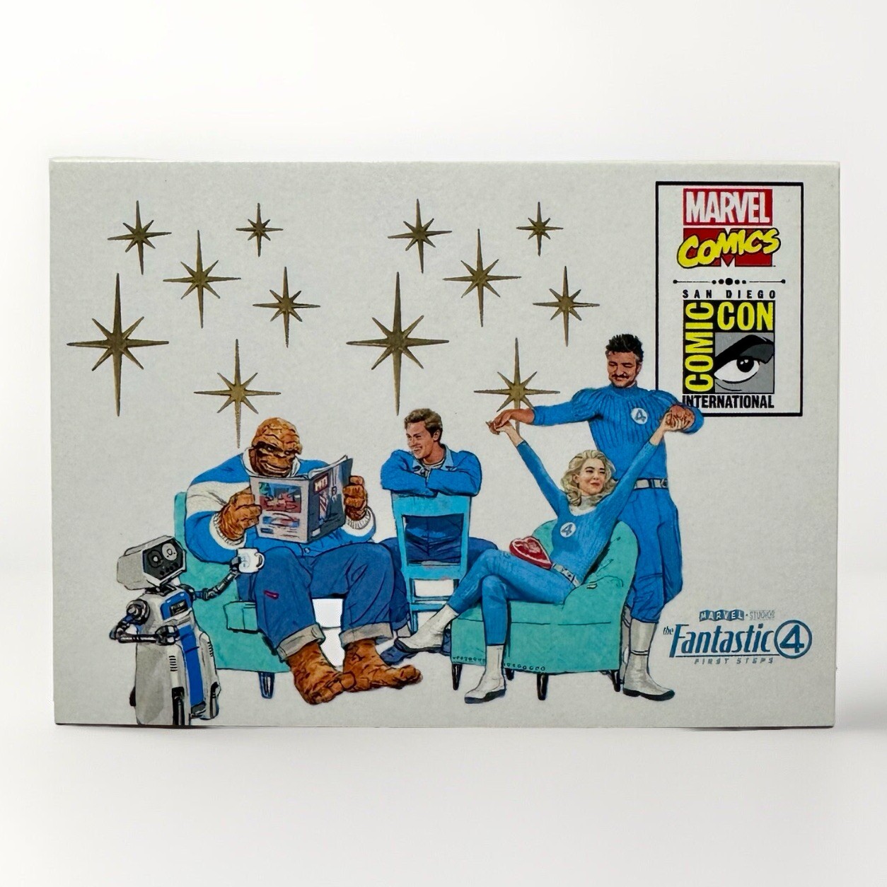 Marvel FANTASTIC FOUR First Steps First Family 2024 SDCC COMIC ART Promo Card
