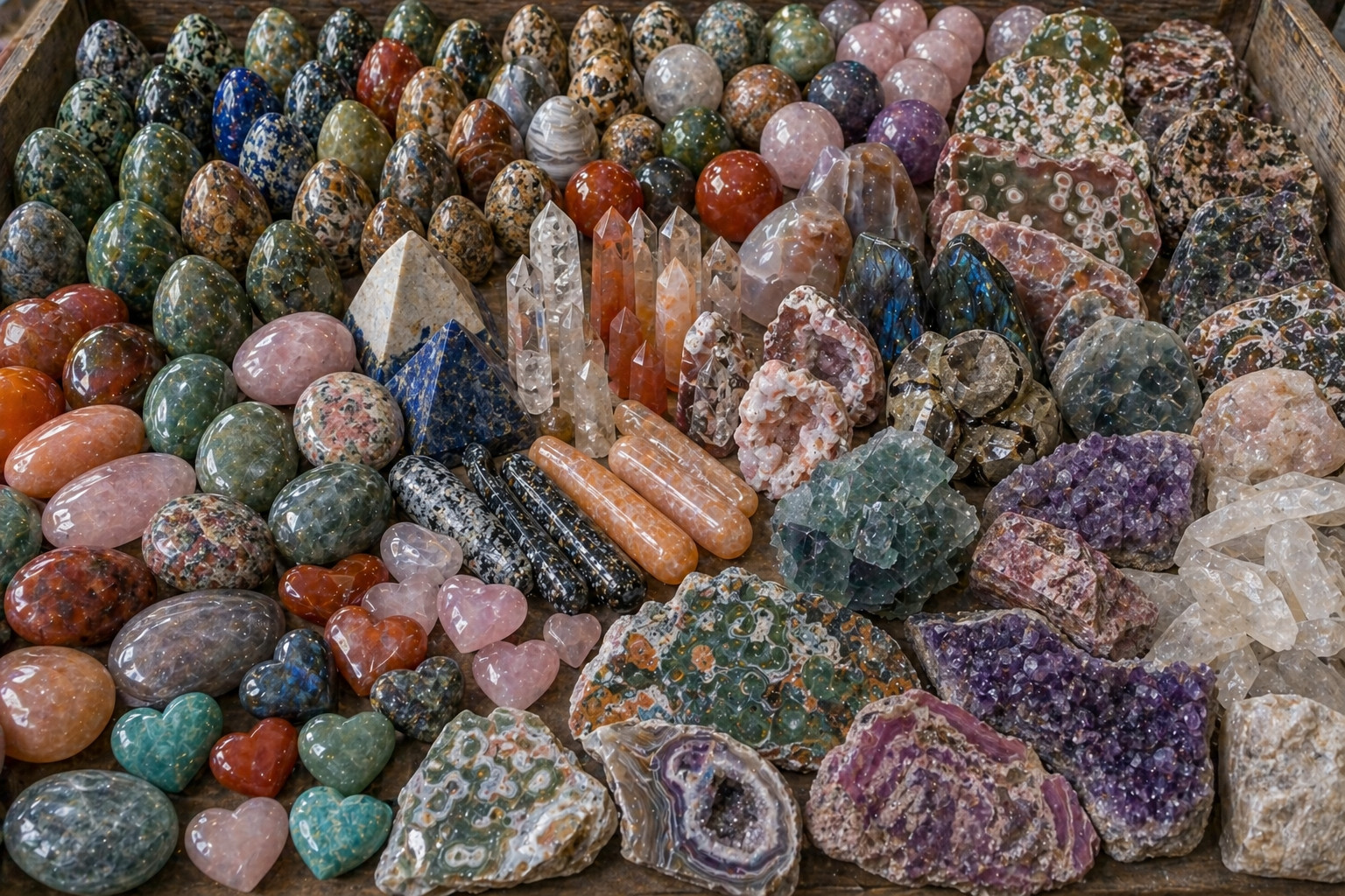 100LB (45 kg) Super Mixed Compact Size Crystal Bulk Lot 100LB (45 kg) Super Mixed Compact Size Crystal Bulk Lot