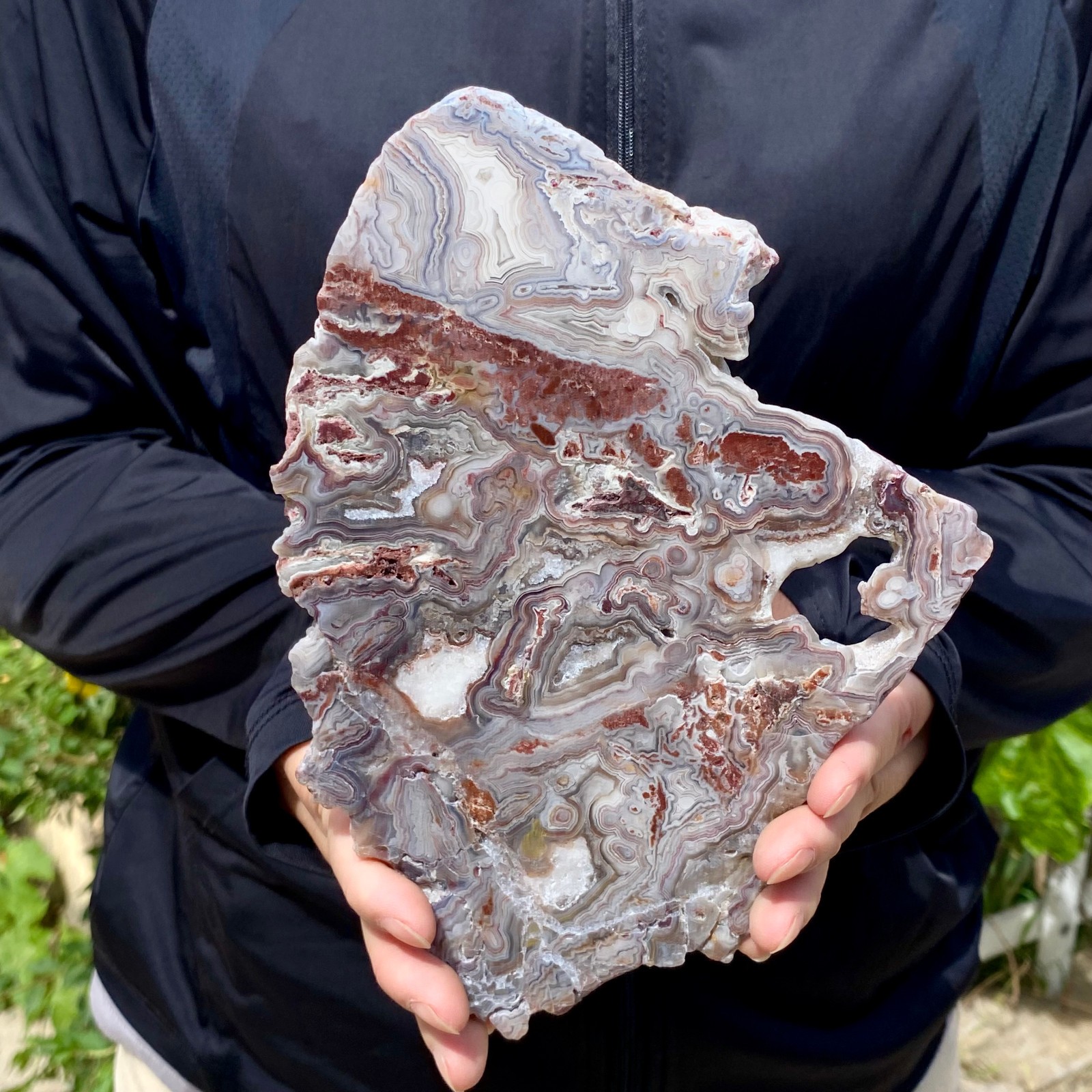 1.24LB Natural Crazy Lace Agate Slab Polished Raw Mineral Specimen Crystal Heali 1.24LB Natural Crazy Lace Agate Slab Polished Raw Mineral Specimen Crystal Heali