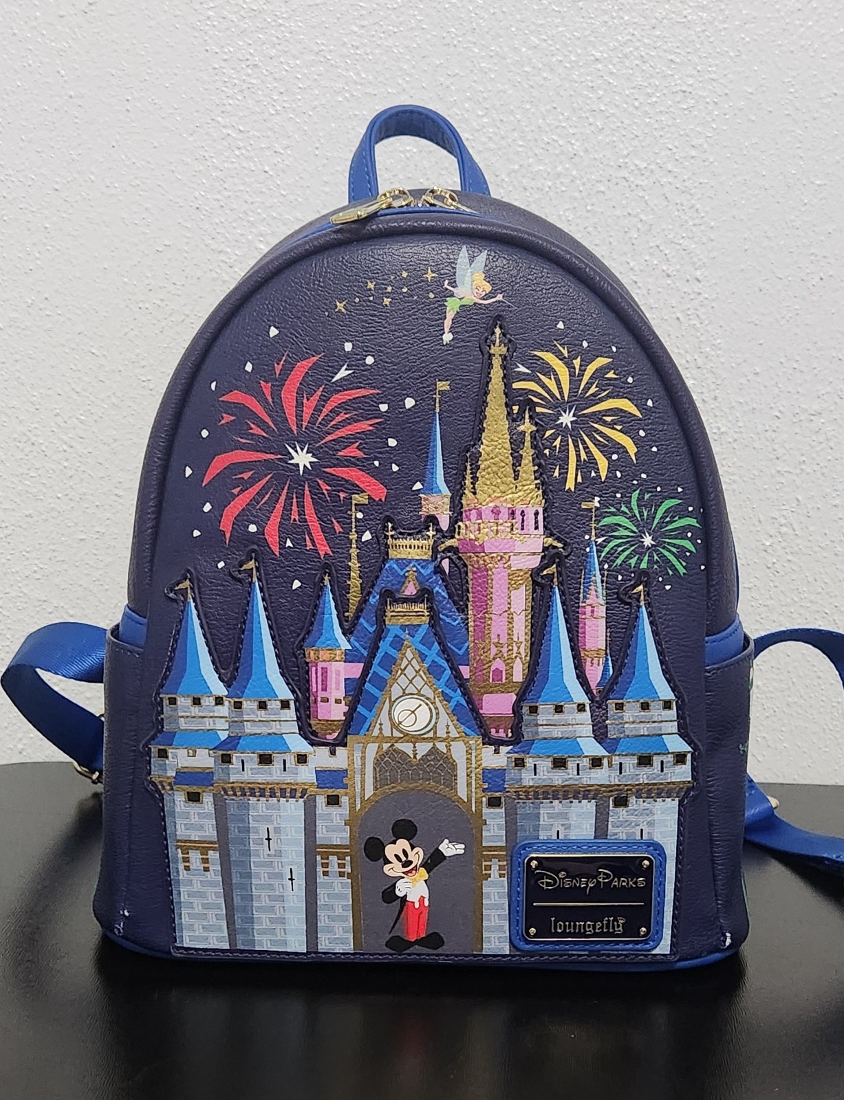 Disney Parks Loungefly Backpack Cinderella Castle with Mickey Mouse Fireworks Disney Parks Loungefly Backpack Cinderella Castle with Mickey Mouse Fireworks