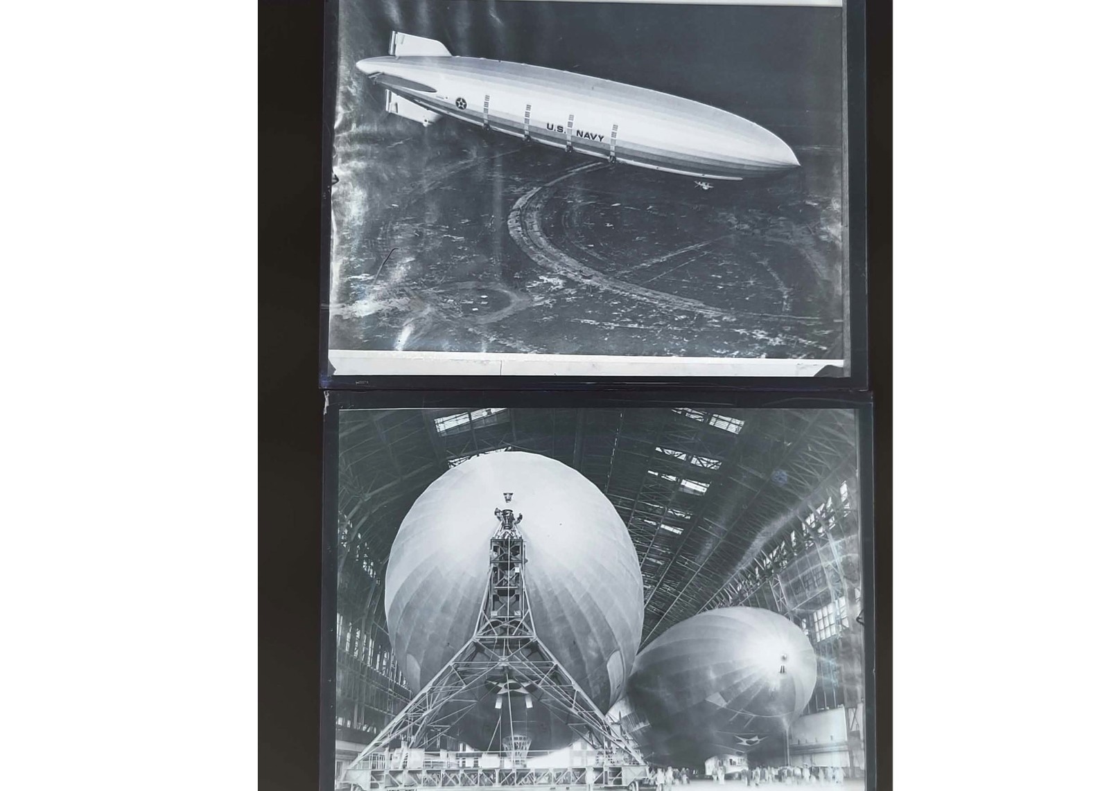 1931 USS Akron ZRS-4 Airship Flight & Lakehurst Hangar Glass Negatives (2) OOAK 1931 USS Akron ZRS-4 Airship Flight & Lakehurst Hangar Glass Negatives (2) OOAK