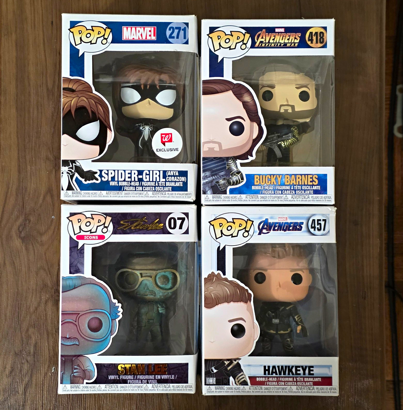 Funko Pop Vinyl 4-Pack Marvel: Spider-Girl Walgreens Exclusive, Stan Lee Funko Pop Vinyl 4-Pack Marvel: Spider-Girl Walgreens Exclusive, Stan Lee