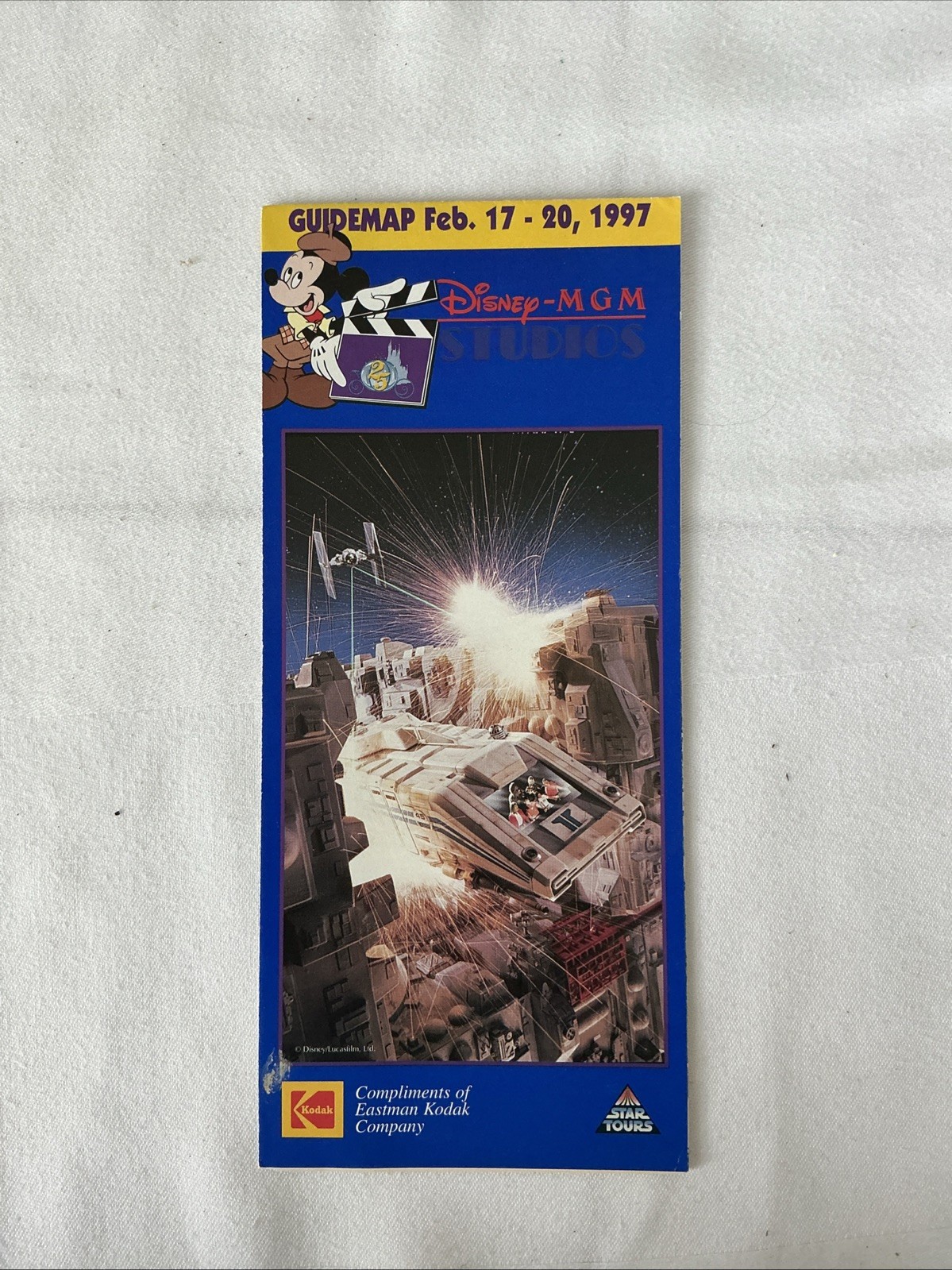 Disney MGM Studios Guidemap 1997 Vintage Star Wars Feb 17-20 Disney MGM Studios Guidemap 1997 Vintage Star Wars Feb 17-20