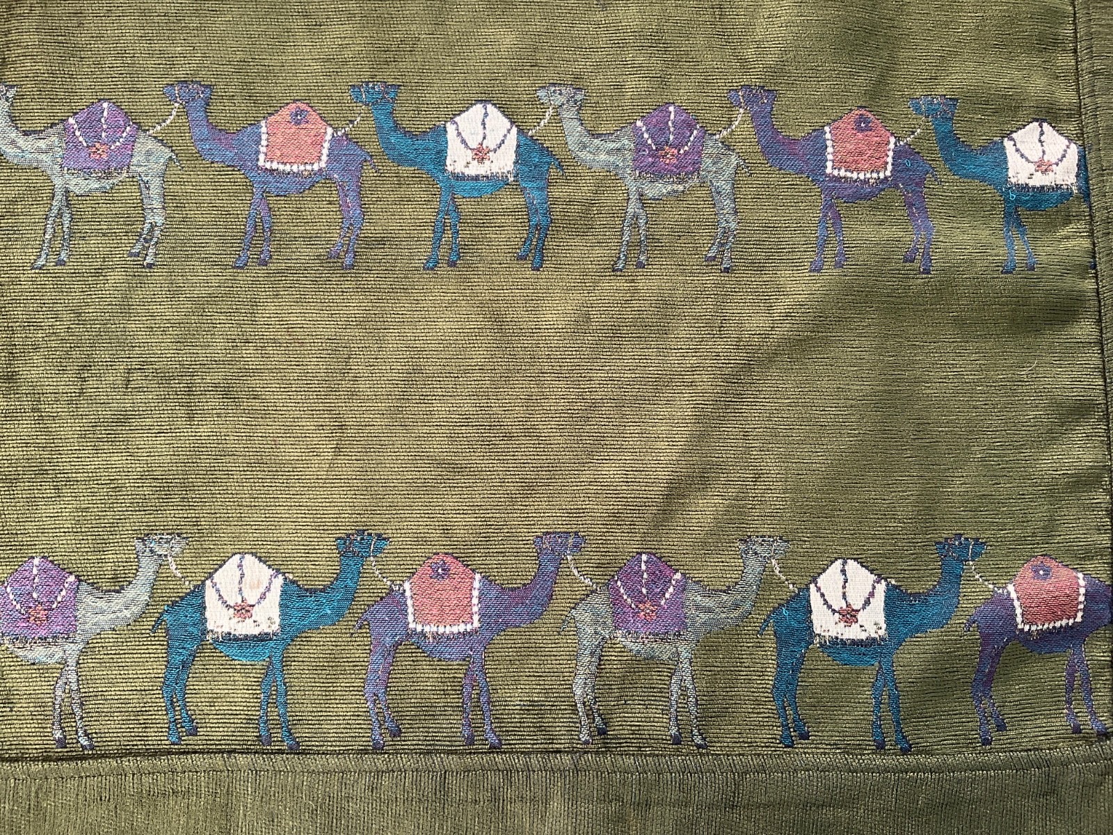 Vintage olive green Camel Blanket/Throw/Coverlet/Tapestry Corduroy Fabric 60x60" Vintage olive green Camel Blanket/Throw/Coverlet/Tapestry Corduroy Fabric 60x60"