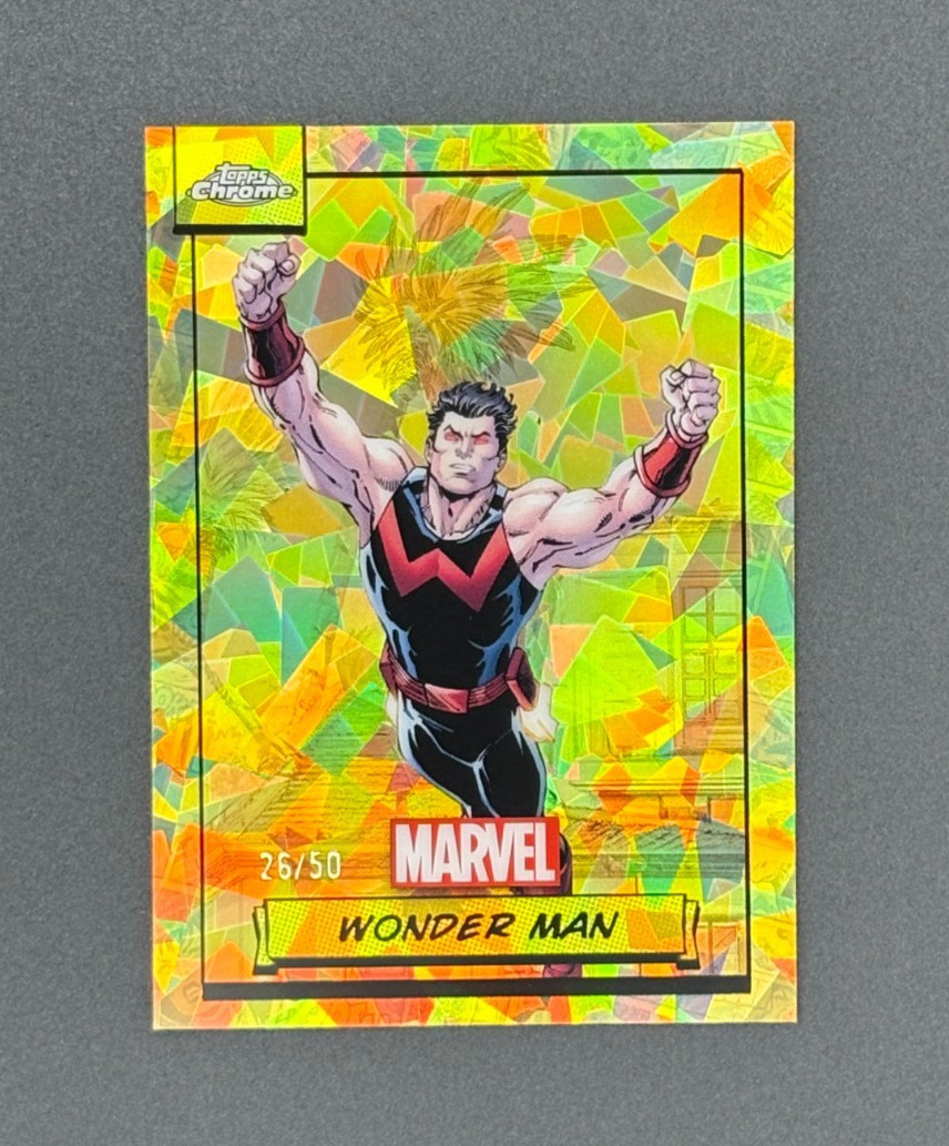 2024 Topps Chrome Marvel #108 Wonder Man Doom Spider Wolverine GOLD SAPPHIRE /50 2024 Topps Chrome Marvel #108 Wonder Man Doom Spider Wolverine GOLD SAPPHIRE /50