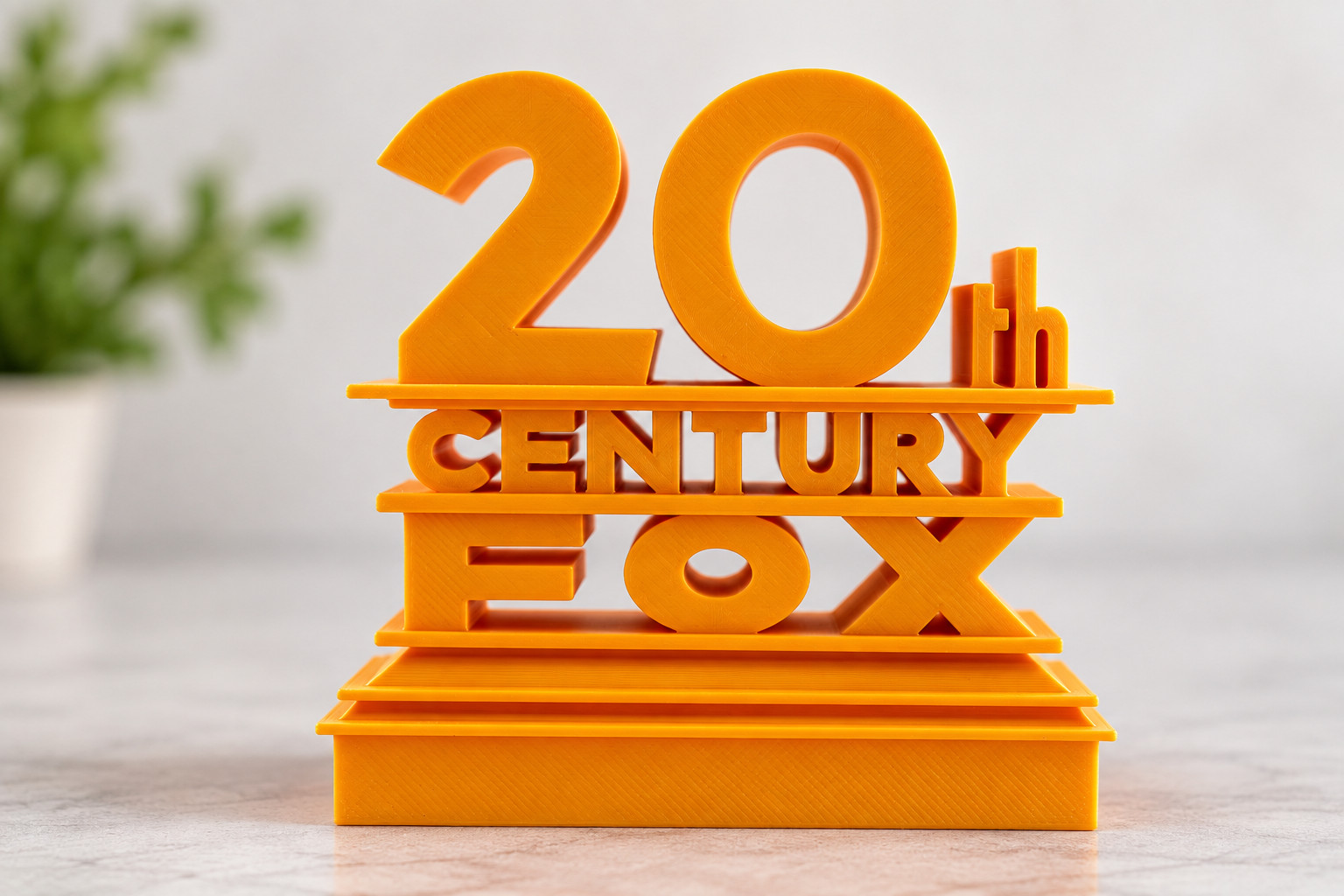 20th Century Fox Style Logo Sign 3D printed 20th Century Fox Style Logo Sign 3D printed