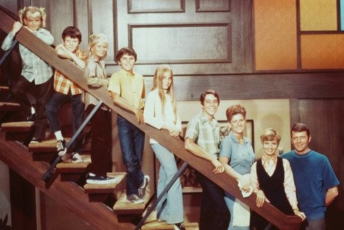 The Brady Bunch Tv Cast On Stairs 24x36 Poster The Brady Bunch Tv Cast On Stairs 24x36 Poster