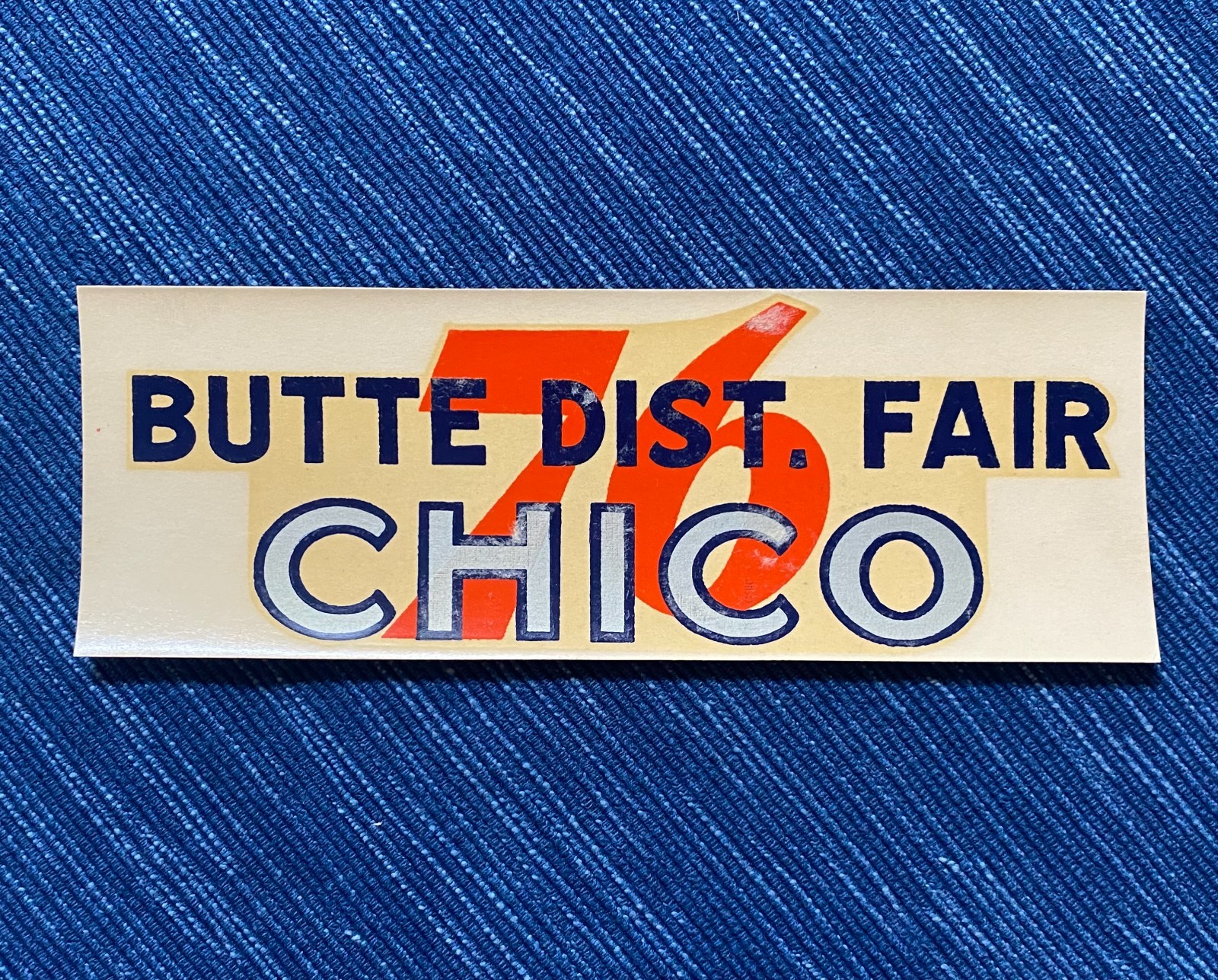 VTG 1939-40 Union 76 Oil Chico Butte District Fair California Decal Gas Station VTG 1939-40 Union 76 Oil Chico Butte District Fair California Decal Gas Station
