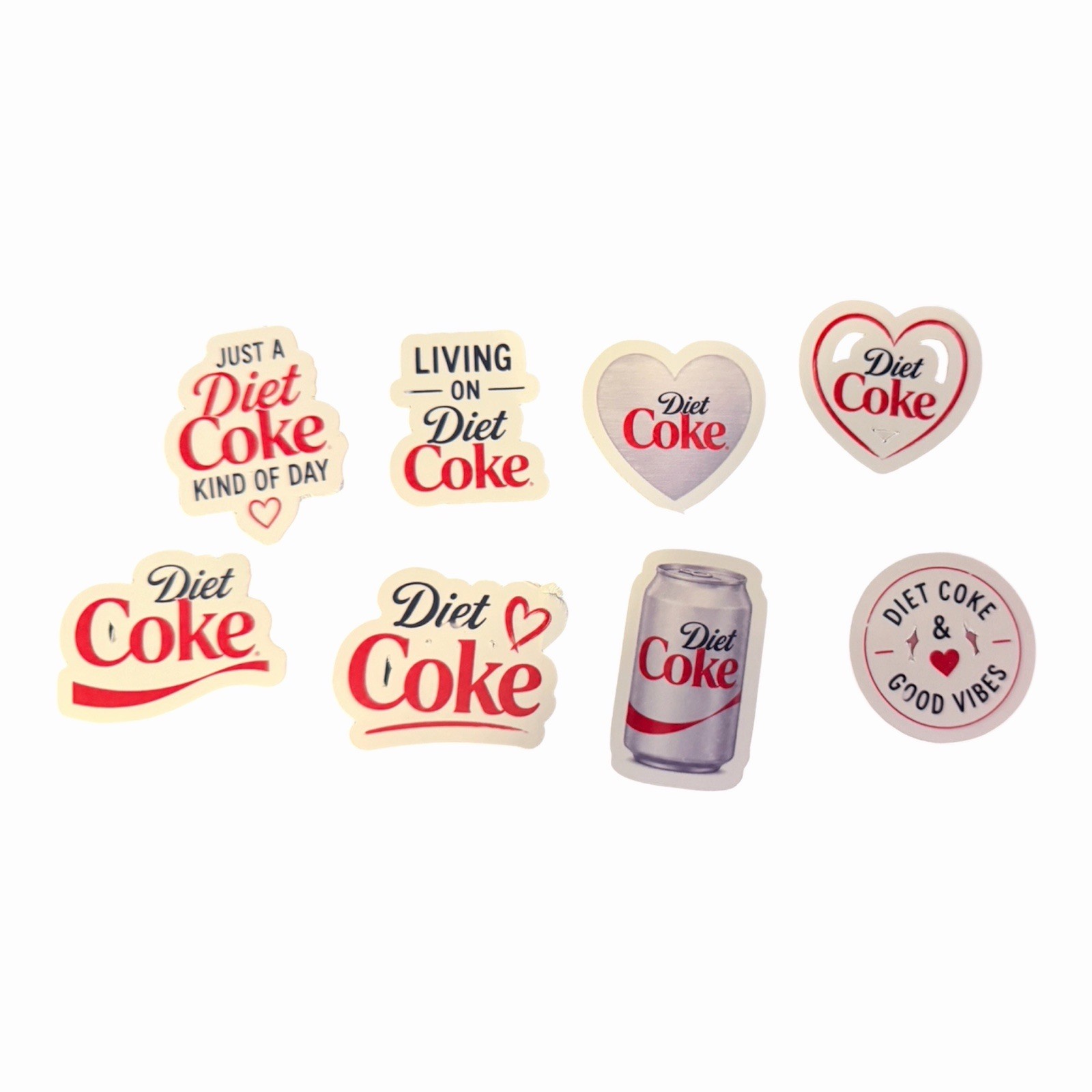 Handmade Diet Coke Mini Sticker Set 