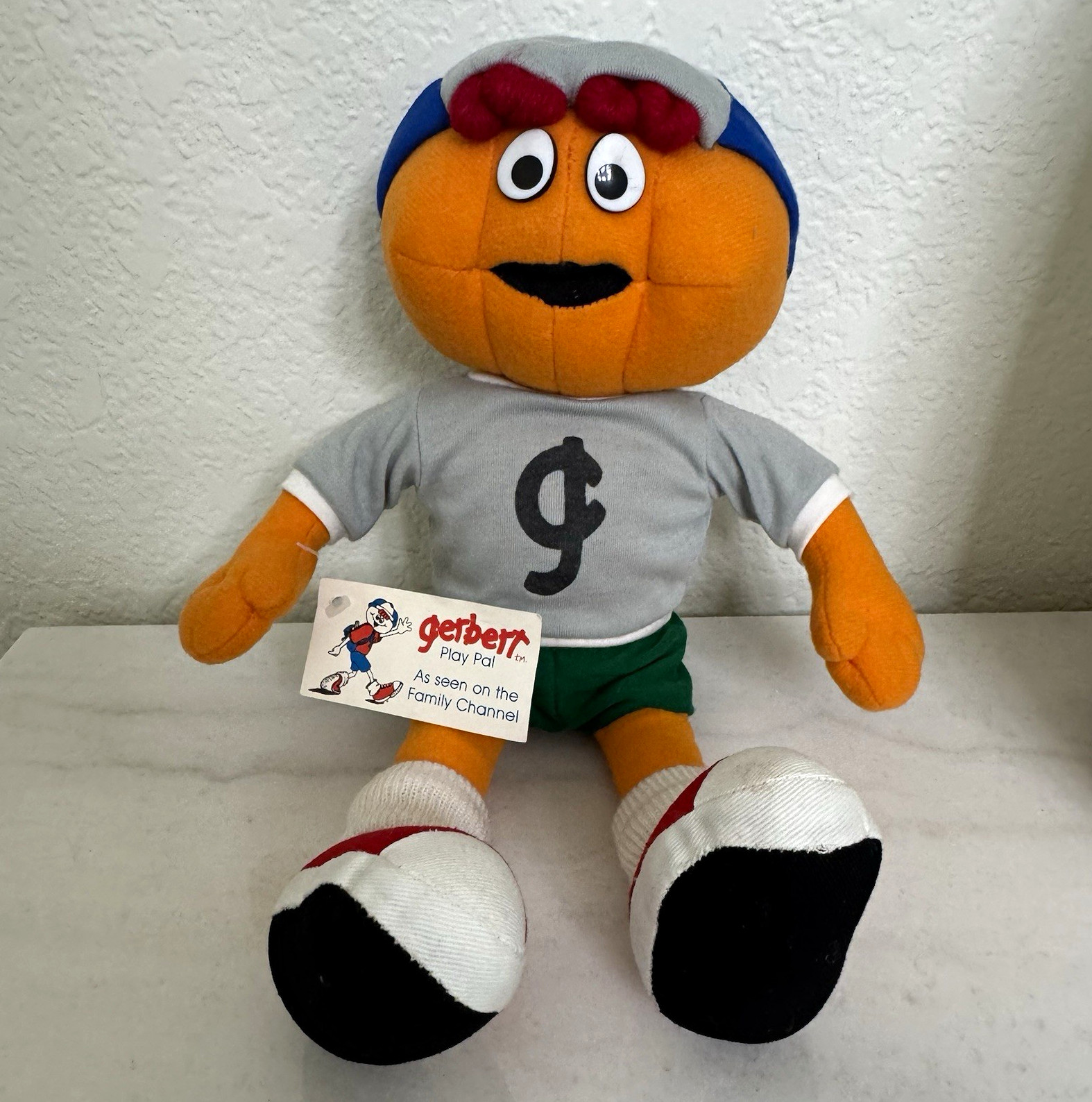 Vtg 1989 Gerbert Plush The Family Channel Christian TV Show Orange Doll 14” NWT Vtg 1989 Gerbert Plush The Family Channel Christian TV Show Orange Doll 14” NWT