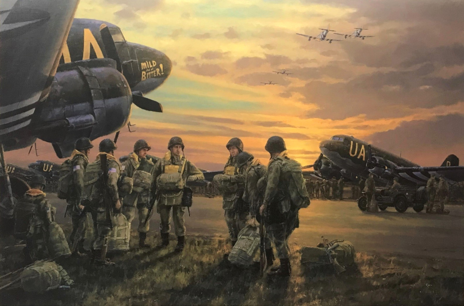 Final Roster by Anthony Saunders art print autographed by WW2 D-Day veterans Final Roster by Anthony Saunders art print autographed by WW2 D-Day veterans