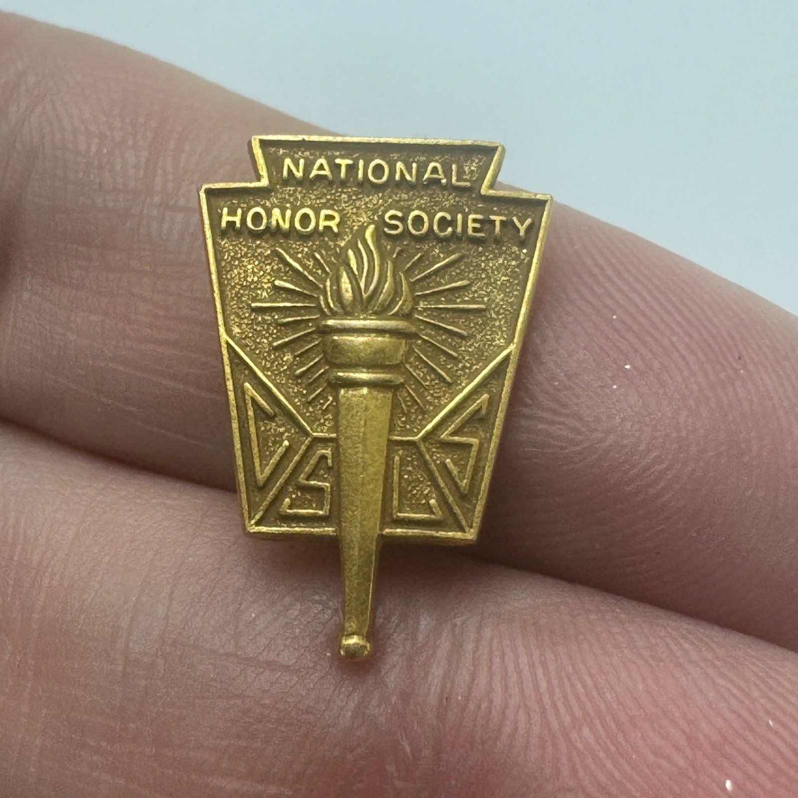 Vintage National Honor Society Torch Gold Filled Academic Member Lapel Pin Vintage National Honor Society Torch Gold Filled Academic Member Lapel Pin