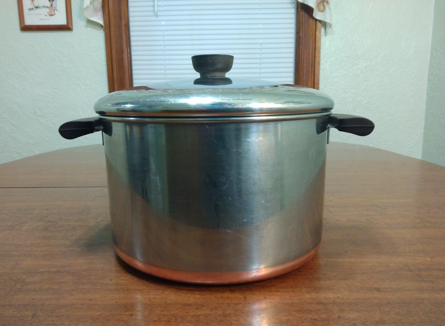 Vintage Revere Ware 1801 Copper Bottom 8 Qt Stock Pot Pre 1968 W/ Lid 2363973 Vintage Revere Ware 1801 Copper Bottom 8 Qt Stock Pot Pre 1968 W/ Lid 2363973