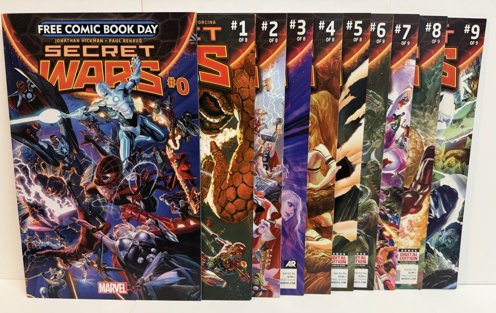 Secret Wars 0-9 COMPLETE Set 2015 Marvel 1st God Emperor Doom HIGH GRADES MCU π Secret Wars 0-9 COMPLETE Set 2015 Marvel 1st God Emperor Doom HIGH GRADES MCU π