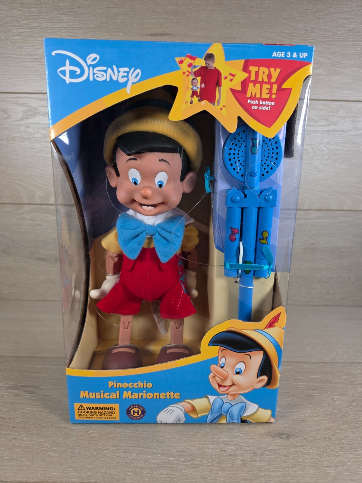 DISNEY HOSUNG PINOCCHIO MUSICAL MARIONETTE PLAYS GREAT BRAND NEW FACTORY SEALED