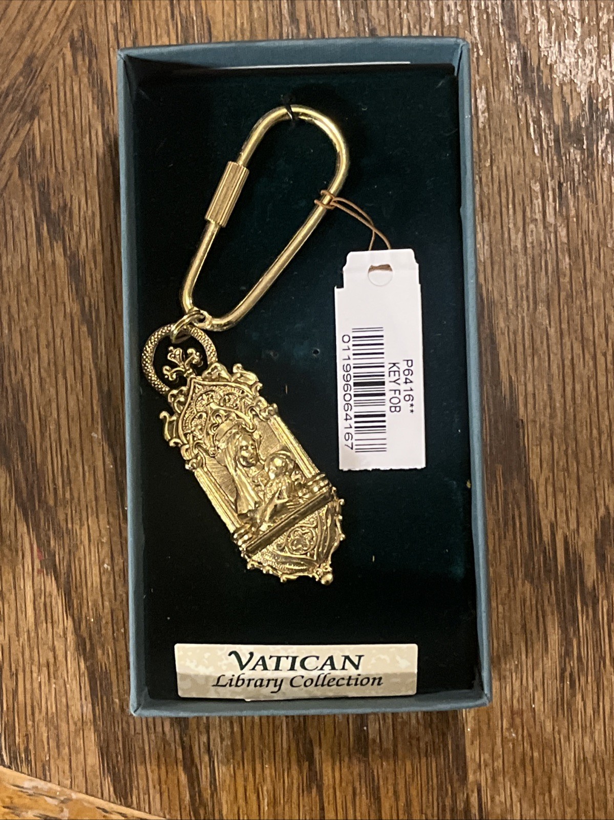 The Vatican Library Collection Key Fob Madonna & Child Goldtone Pendant Gift The Vatican Library Collection Key Fob Madonna & Child Goldtone Pendant Gift
