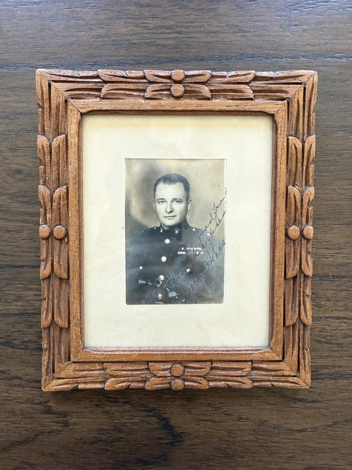 USMC General George O'Shea Signed Photo Navy Cross Nicaragua Banana Wars WWII USMC General George O'Shea Signed Photo Navy Cross Nicaragua Banana Wars WWII