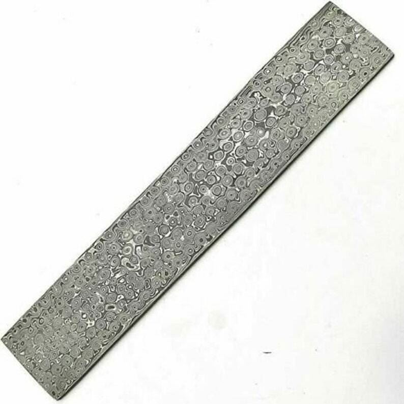 10"HANDMADE DAMASCUS STEEL BILLET/BAR ANNEALED MAKING SUPPLY RAINDROP PATTERN 10"HANDMADE DAMASCUS STEEL BILLET/BAR ANNEALED MAKING SUPPLY RAINDROP PATTERN