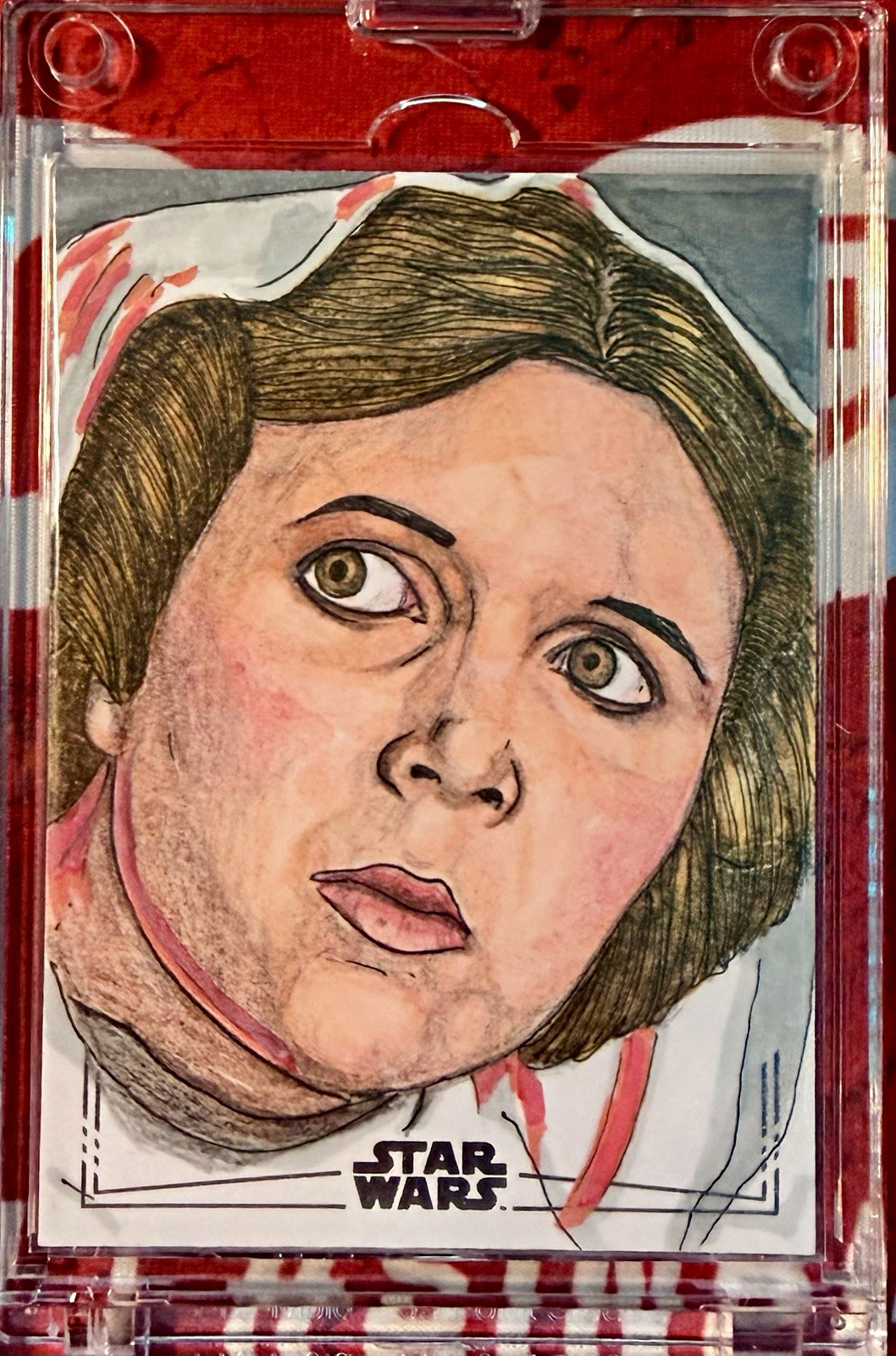 2025 Topps Star Wars Leia Organa Sketch Signed Michael John Garcia 2025 Topps Star Wars Leia Organa Sketch Signed Michael John Garcia
