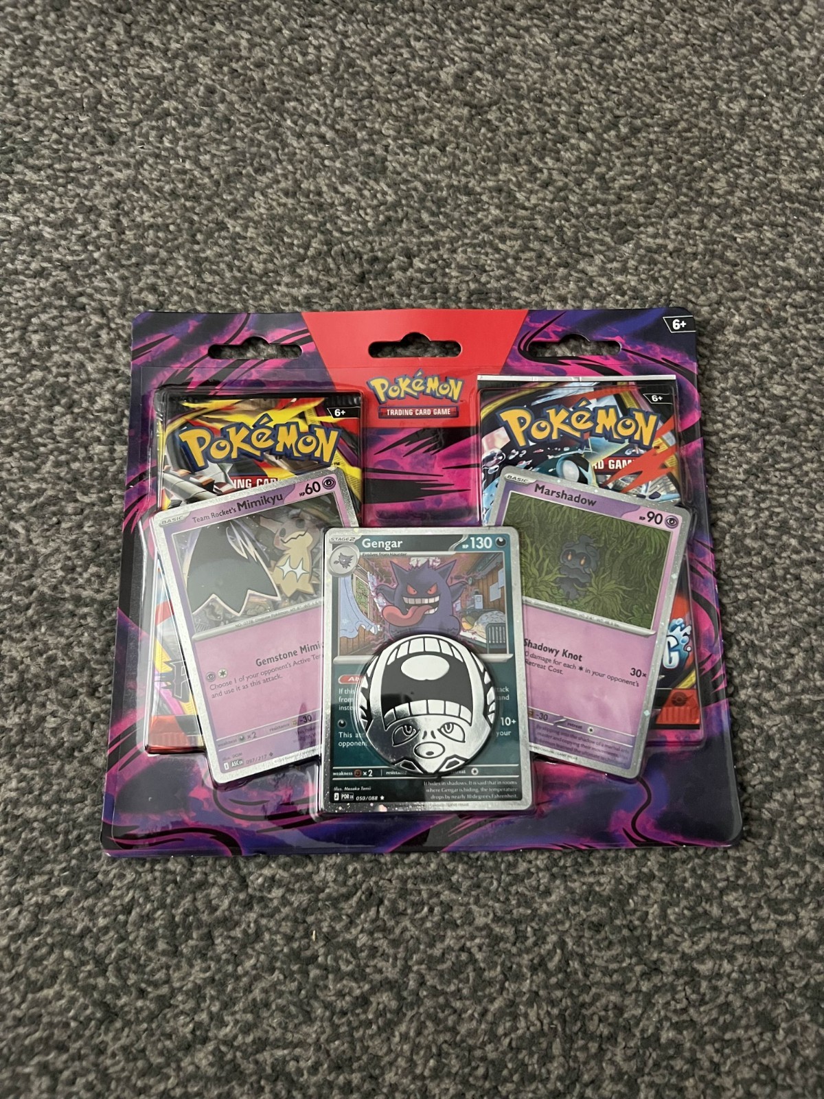 Pokemon Gengar 2-Pack Blister - Sealed Mimikyu - Chaos Rising & Pitch Black Pokemon Gengar 2-Pack Blister - Sealed Mimikyu - Chaos Rising & Pitch Black