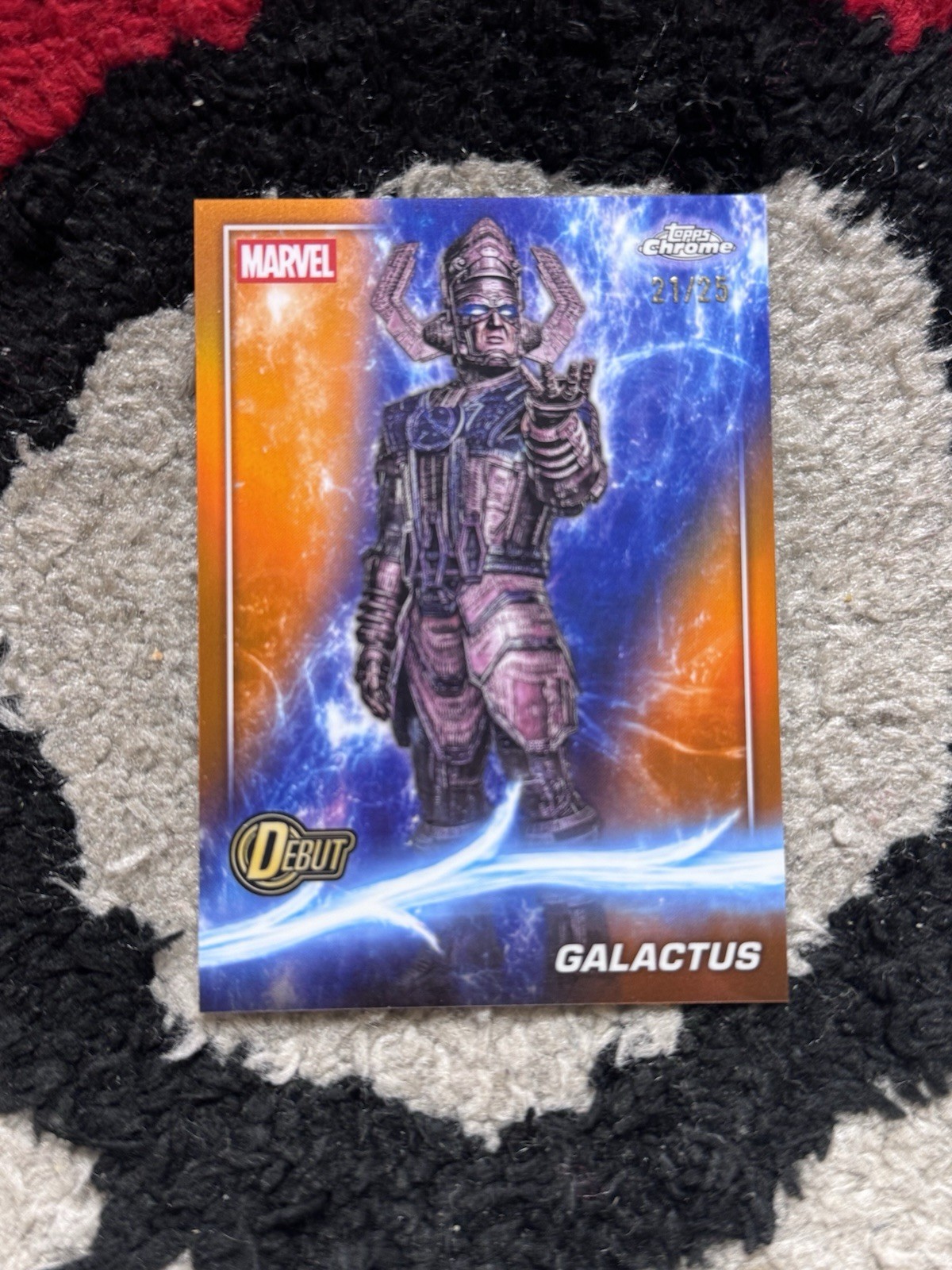 2025 Topps Chrome Marvel Studios Galactus Orange Refractor /25 #200 2025 Topps Chrome Marvel Studios Galactus Orange Refractor /25 #200
