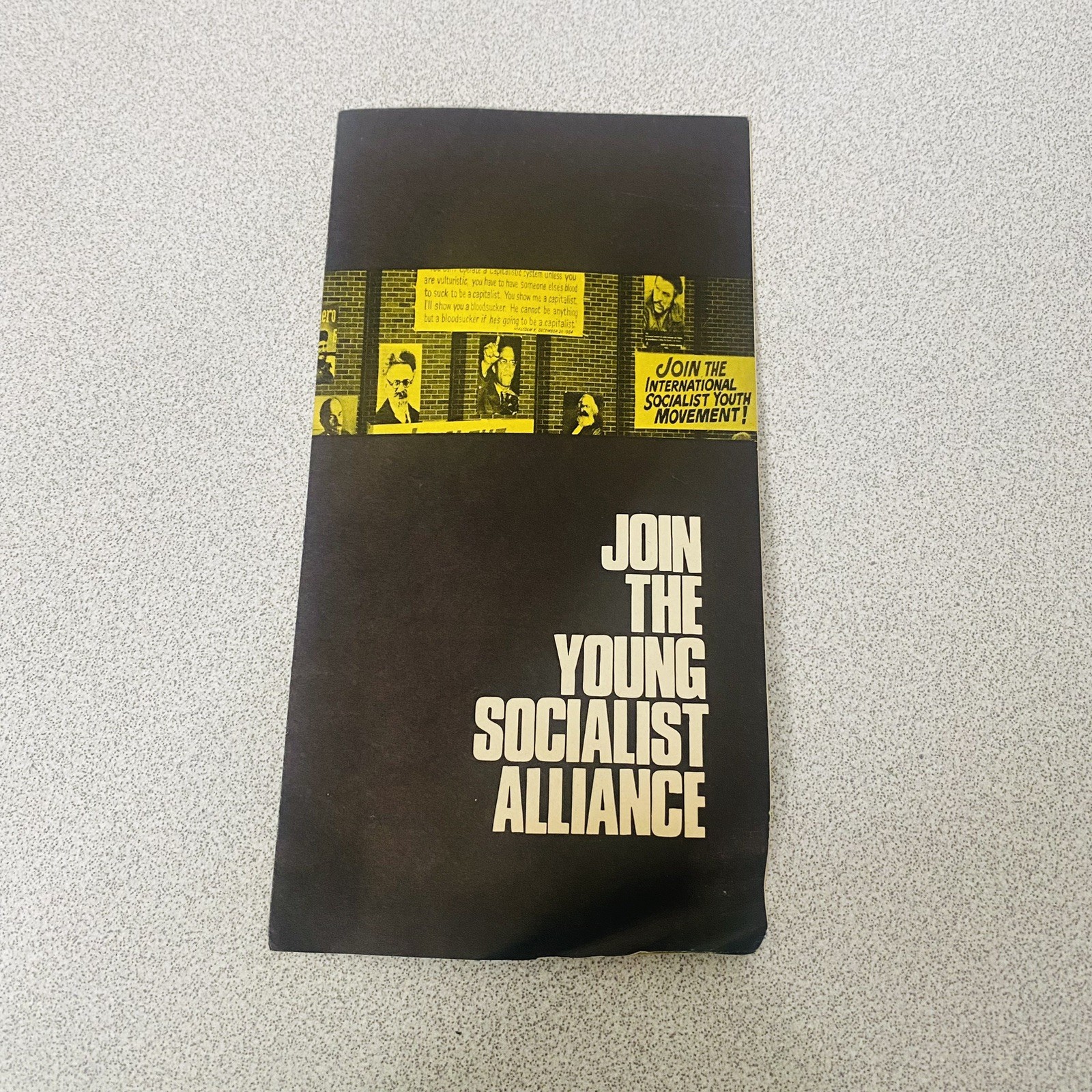 Join the Young Socialist Alliance  brochure 1968 Pamphlet Vtg Militant
