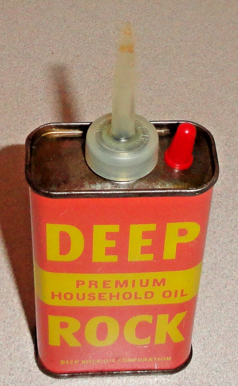 Vintage Full NOS 4 Oz DEEP ROCK Household Oil Can - Old General Handy Oiler Tin Vintage Full NOS 4 Oz DEEP ROCK Household Oil Can - Old General Handy Oiler Tin