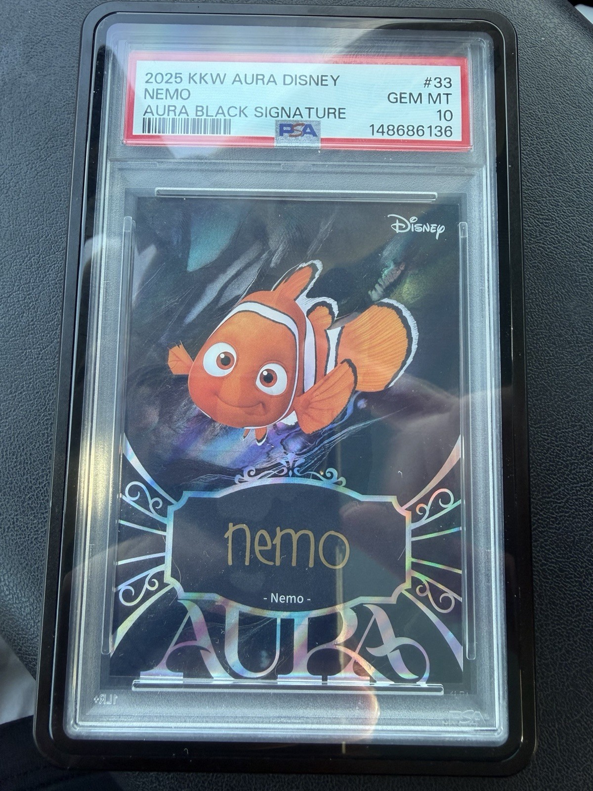Kakawow 2025 KKW Aura Disney Pixar Nemo Aura Black Signature #33 /75 PSA