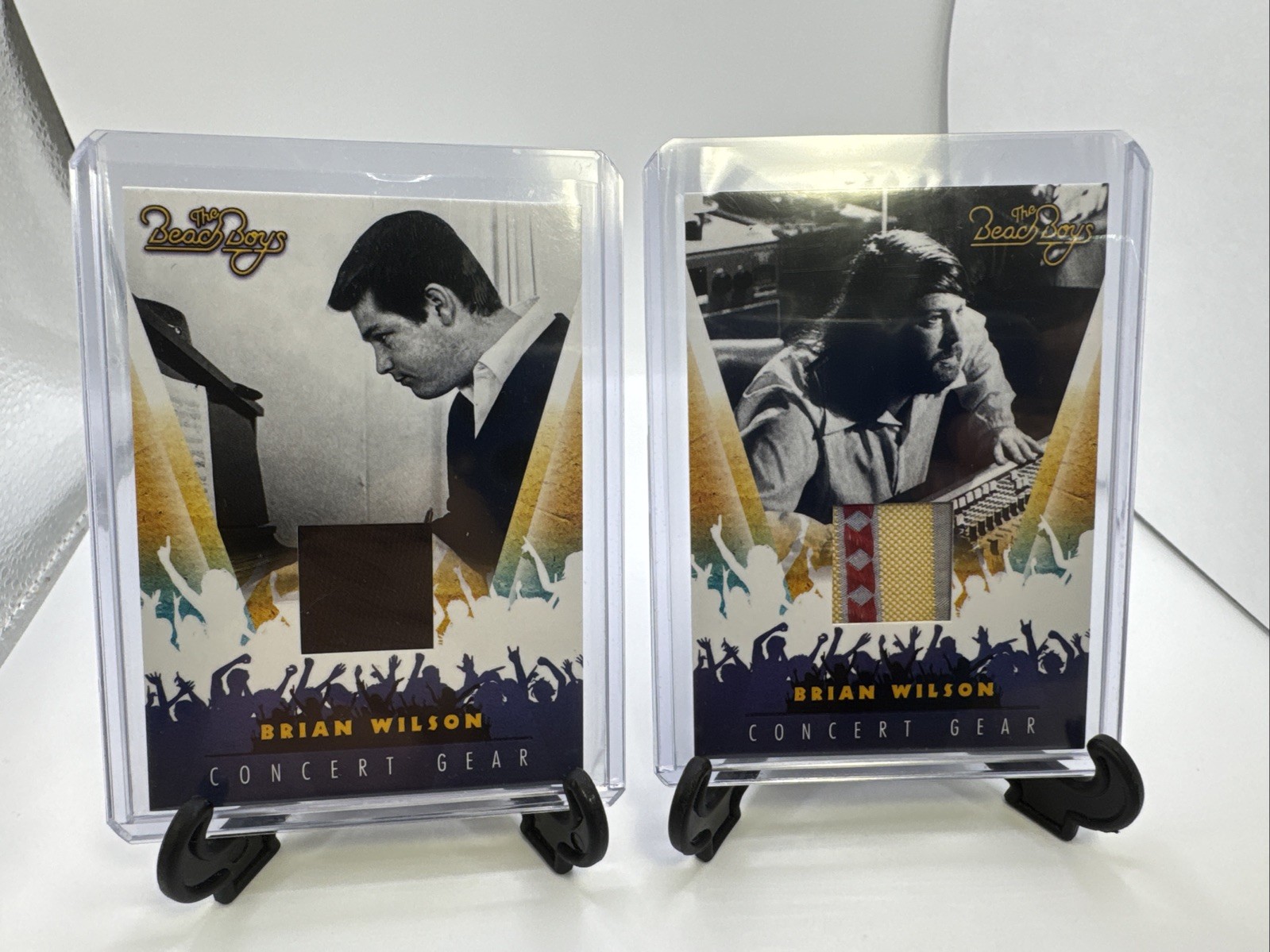 2013 Panini Beach Boys Brian Wilson 2 Card Concert Gear Lot 2013 Panini Beach Boys Brian Wilson 2 Card Concert Gear Lot