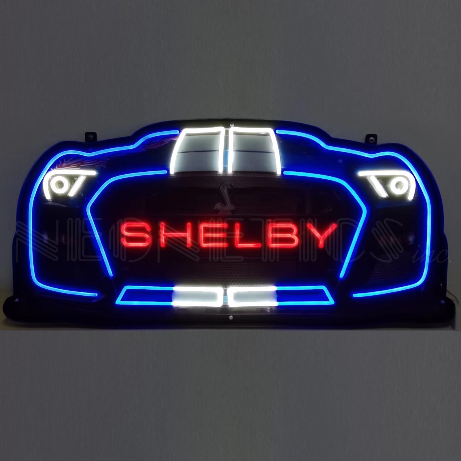 Shelby Flex LED Neon sign 40" Mustang Cobra Jet Snake Wall lamp Steel Case GT500 Shelby Flex LED Neon sign 40" Mustang Cobra Jet Snake Wall lamp Steel Case GT500