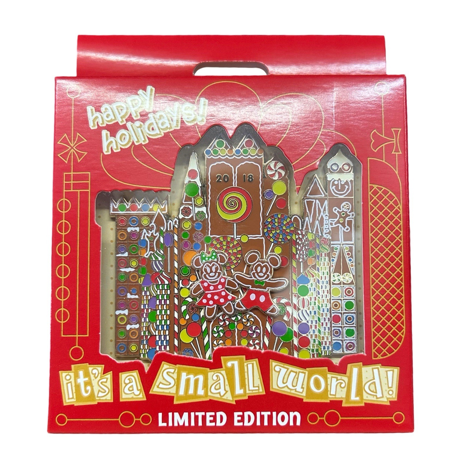 2018 Disneyland Happy Holidays it's a small world Pin LE 500 - Gingerbread 2018 Disneyland Happy Holidays it's a small world Pin LE 500 - Gingerbread